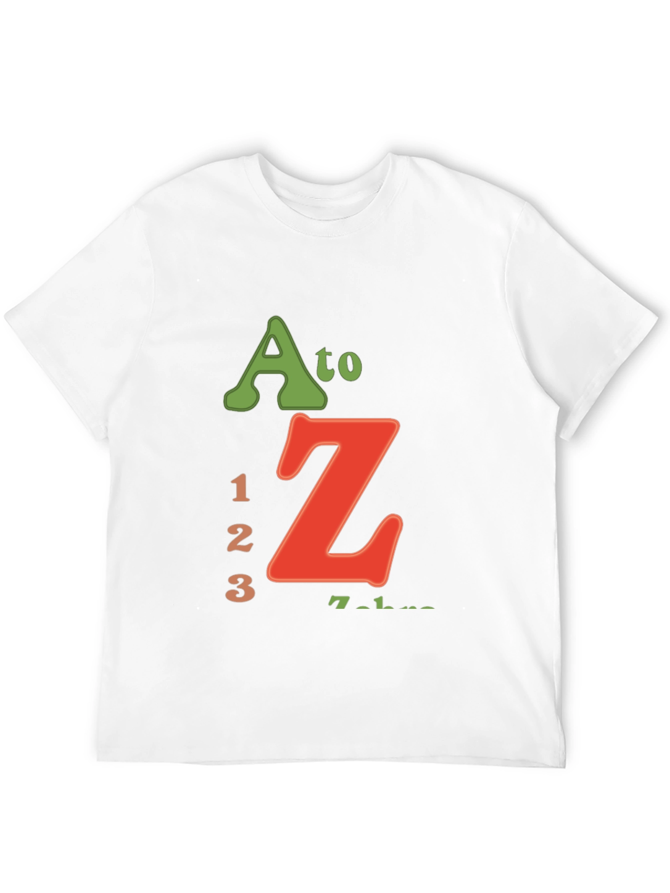 A to Z 123 Black Graphic T-Shirt