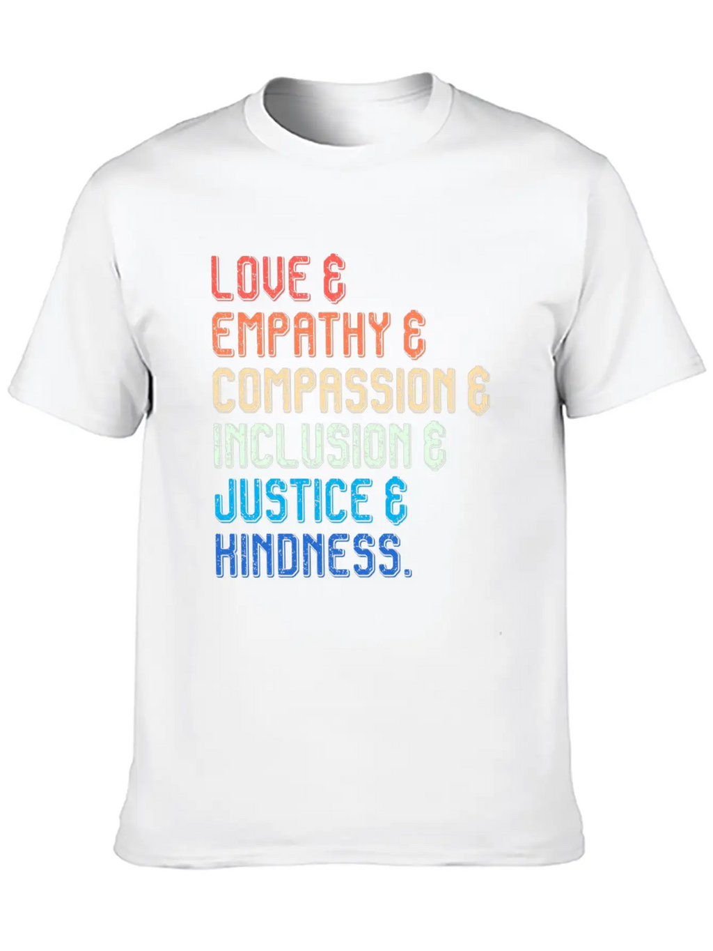 Inclusion Compassion People With Disabilities Breathable Soft Cotton T-Shirt – Timeless Casual Look