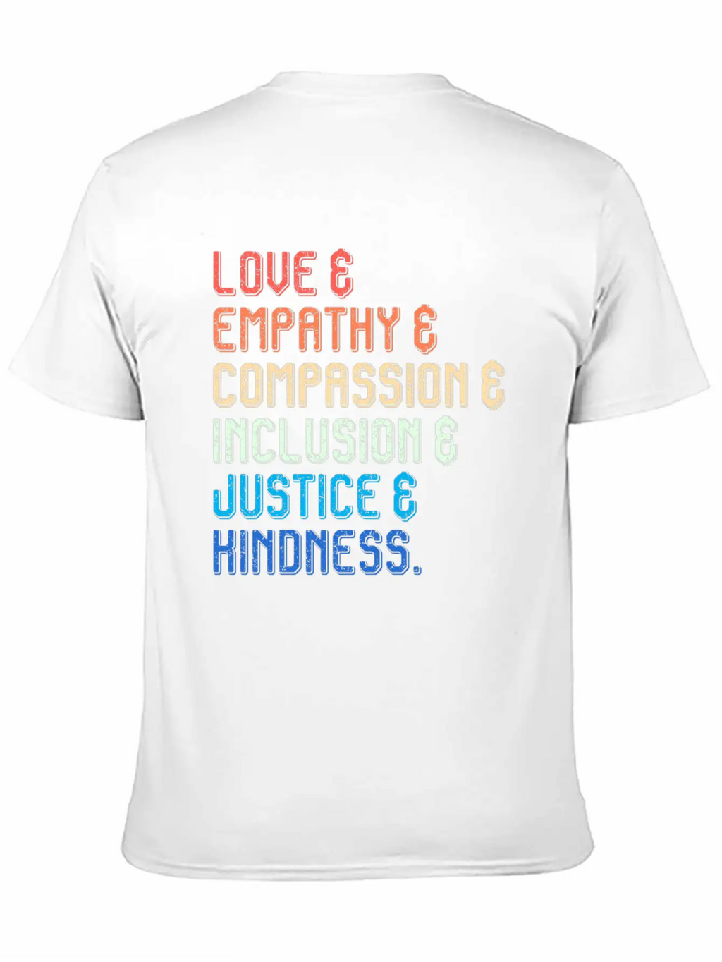 Inclusion Compassion People With Disabilities Breathable Soft Cotton T-Shirt – Timeless Casual Look