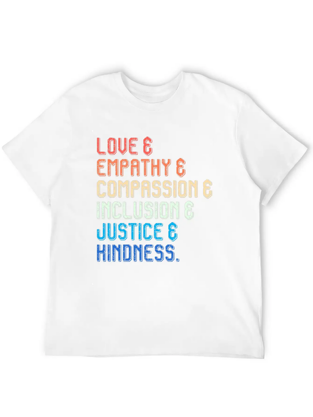Inclusion Compassion People With Disabilities Breathable Soft Cotton T-Shirt – Timeless Casual Look