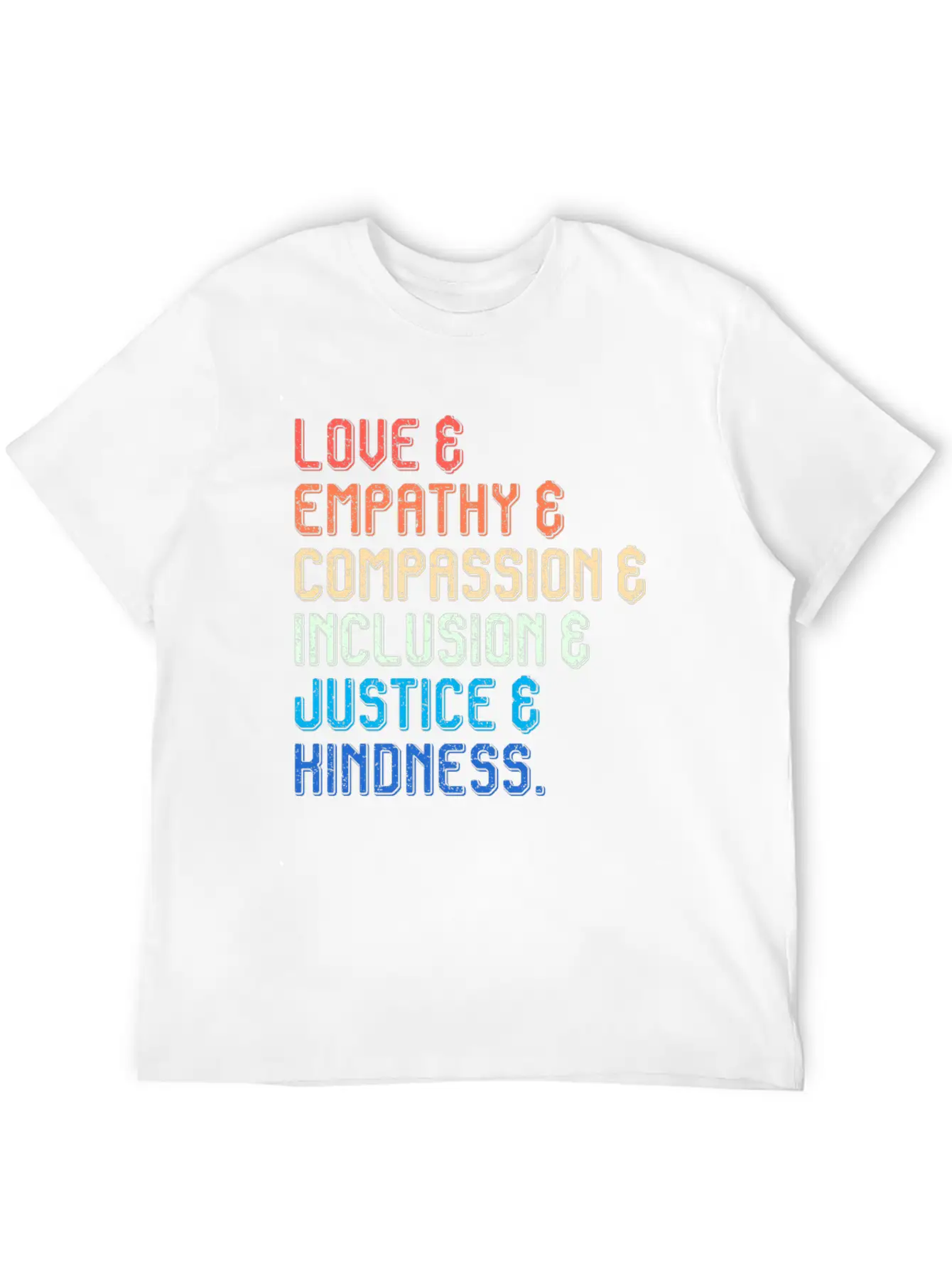 Inclusion Compassion People With Disabilities Breathable Soft Cotton T-Shirt – Timeless Casual Look