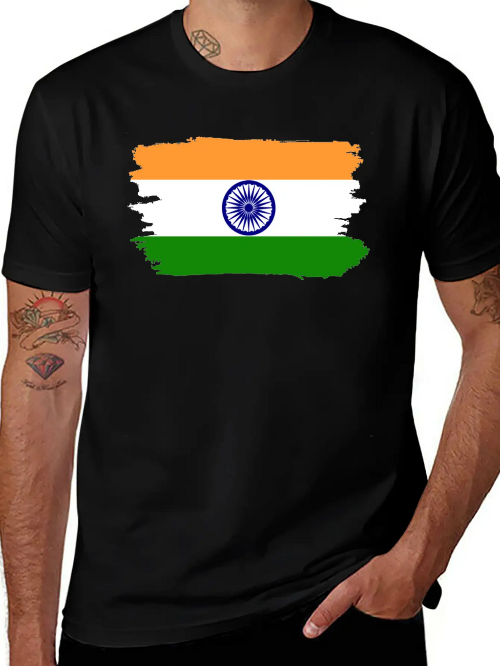 India Proud Flag Unisex Casual T-Shirt – Clean Design For Daily Comfort