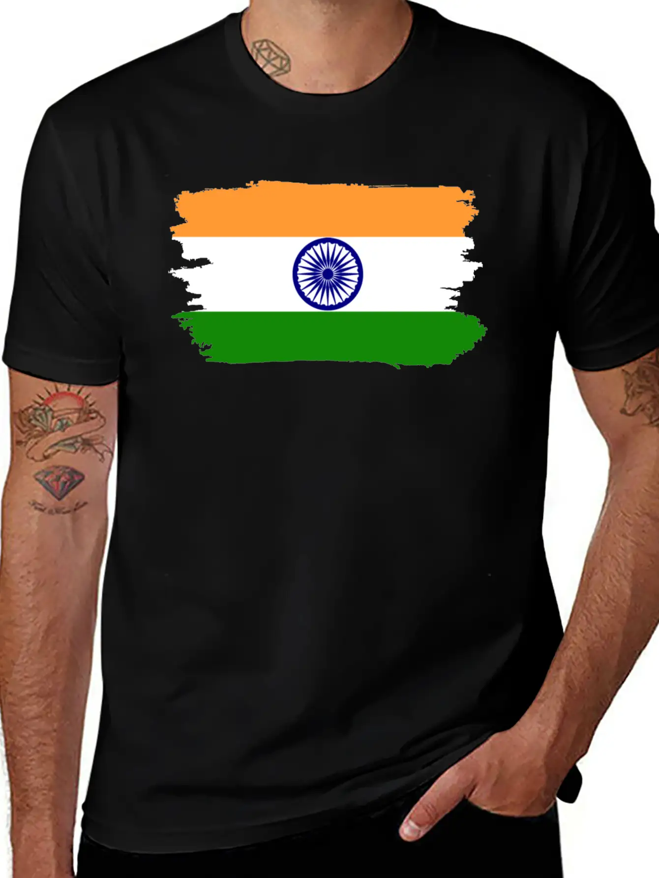 India Proud Flag Unisex Casual T-Shirt – Clean Design For Daily Comfort