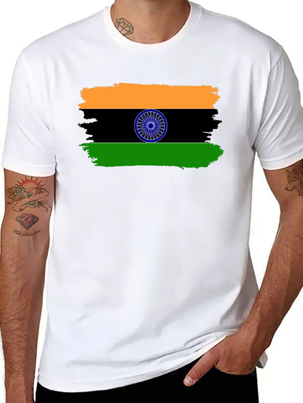 India Proud Flag Unisex Casual T-Shirt – Clean Design For Daily Comfort