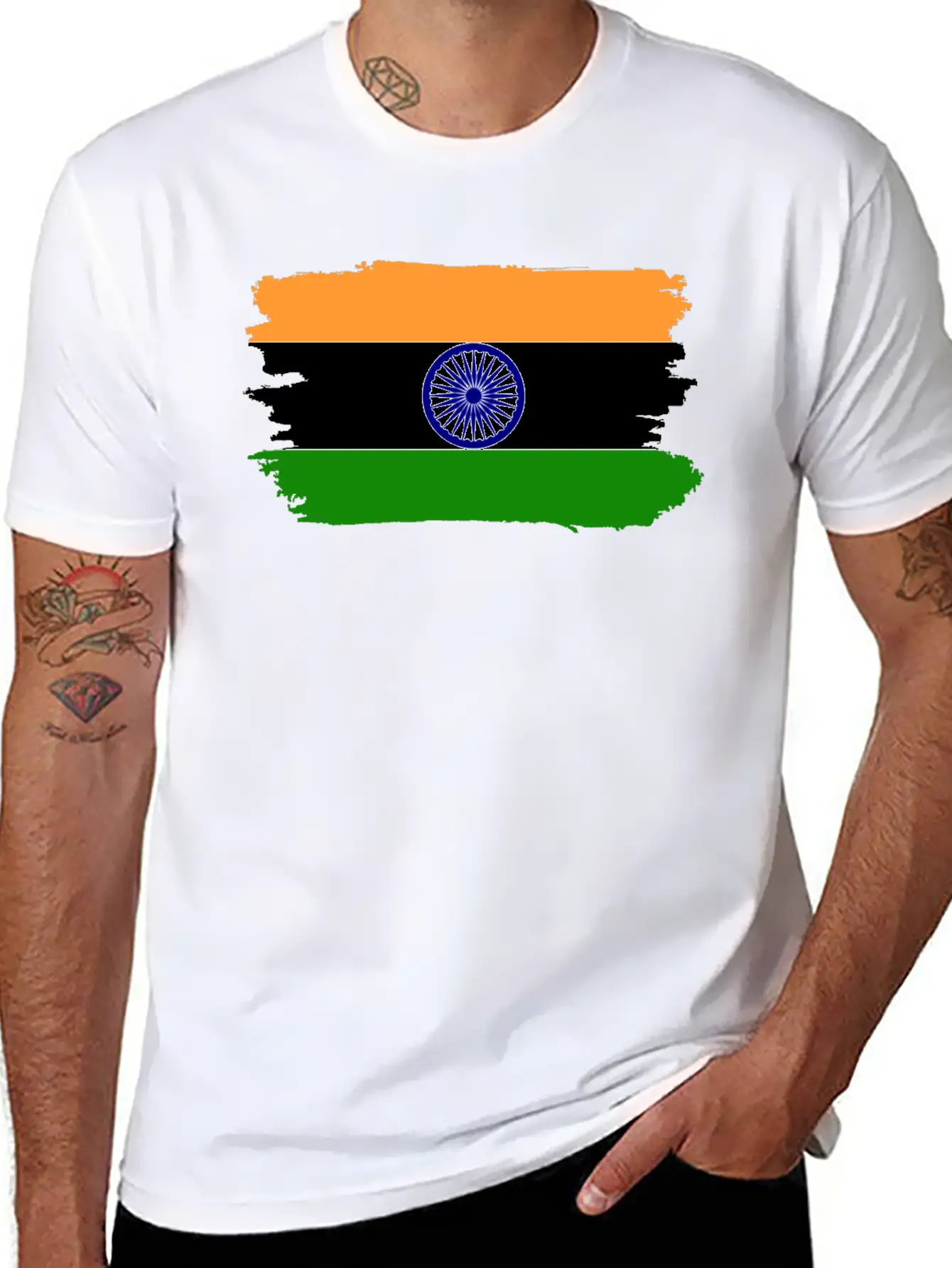India Proud Flag Unisex Casual T-Shirt – Clean Design For Daily Comfort