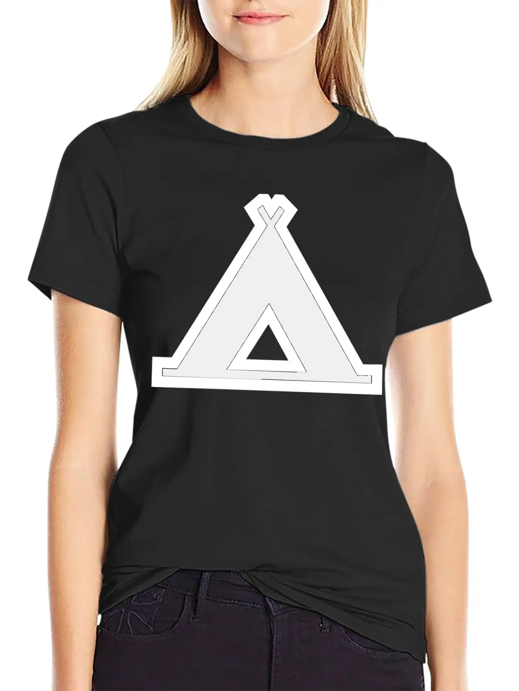 Indian Indianer American Tent Zelt Teepee Tomahawk Unisex Casual T-Shirt – Clean Design For Daily Comfort