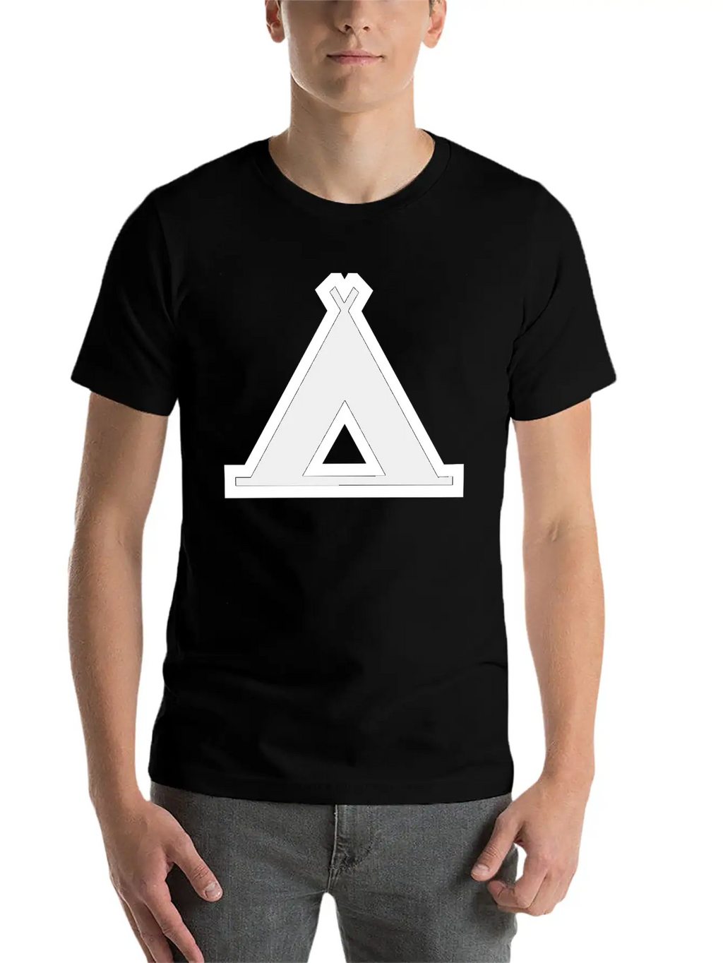 Indian Indianer American Tent Zelt Teepee Tomahawk Unisex Casual T-Shirt – Clean Design For Daily Comfort