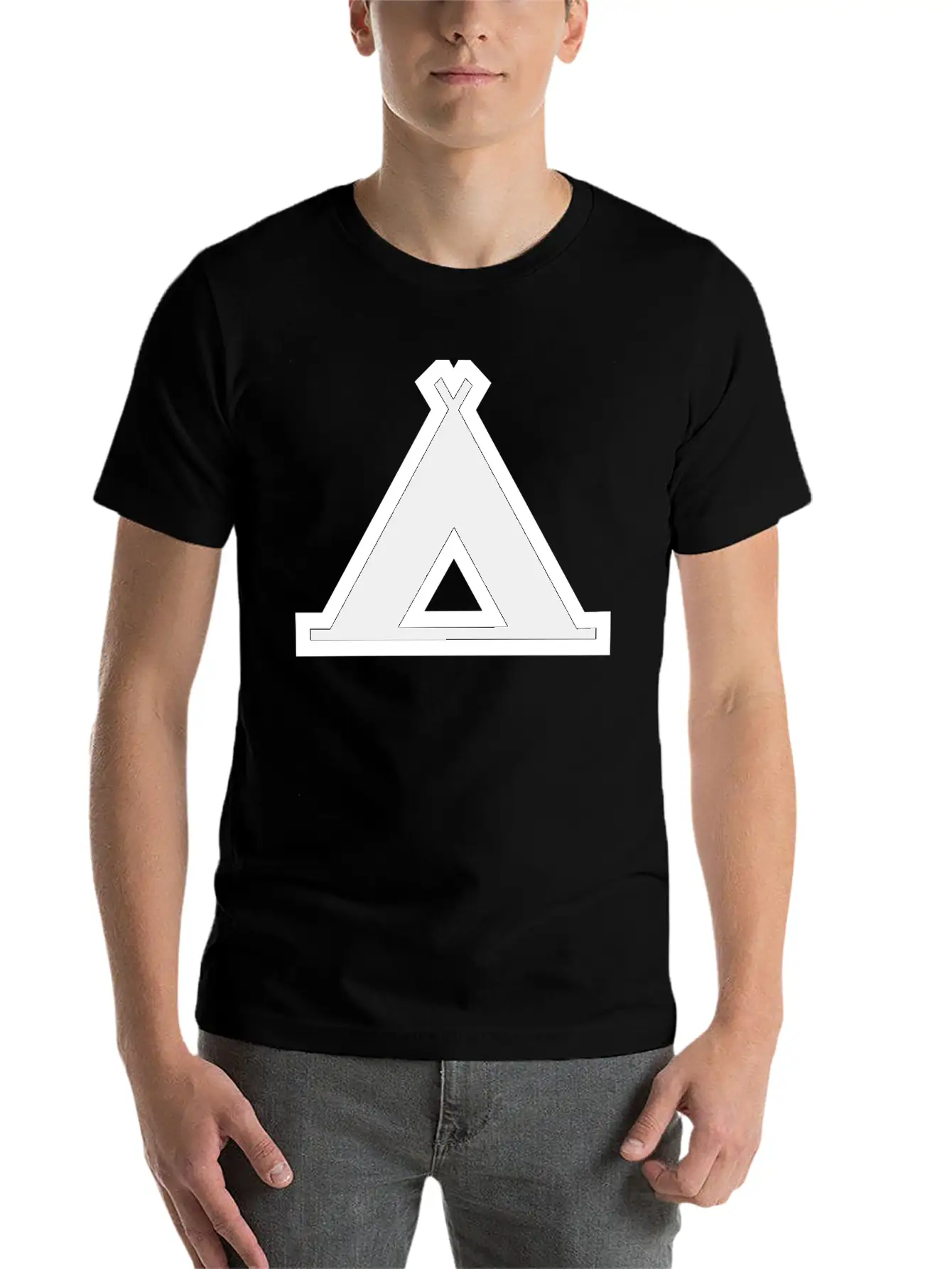 Indian Indianer American Tent Zelt Teepee Tomahawk Unisex Casual T-Shirt – Clean Design For Daily Comfort