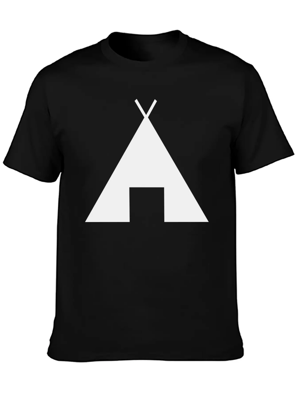 Indian Indianer American Tent Zelt Teepee Tomahawk Unisex Short Sleeve Soft Cotton T-Shirt – Casual Everyday Wear