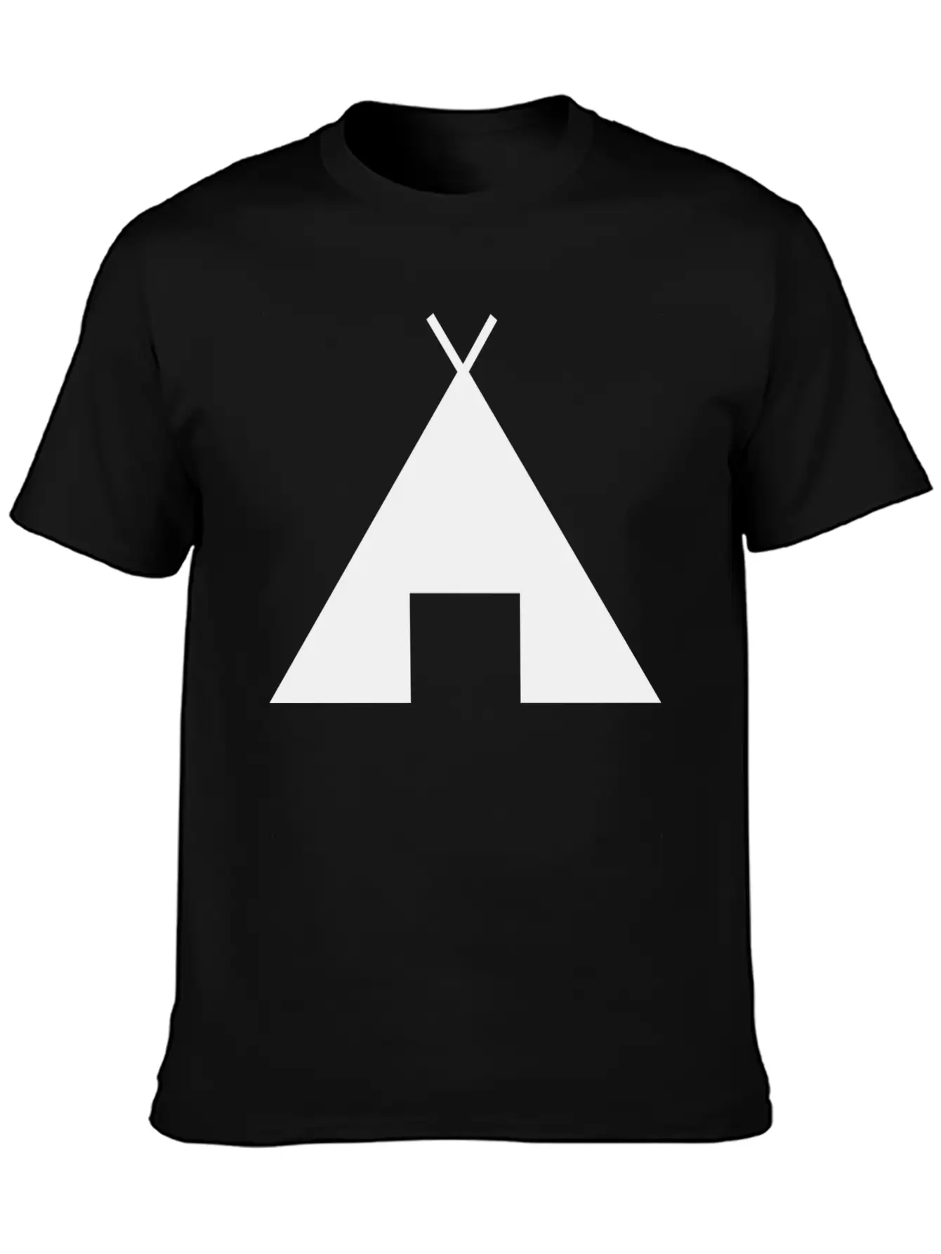 Indian Indianer American Tent Zelt Teepee Tomahawk Unisex Short Sleeve Soft Cotton T-Shirt – Casual Everyday Wear