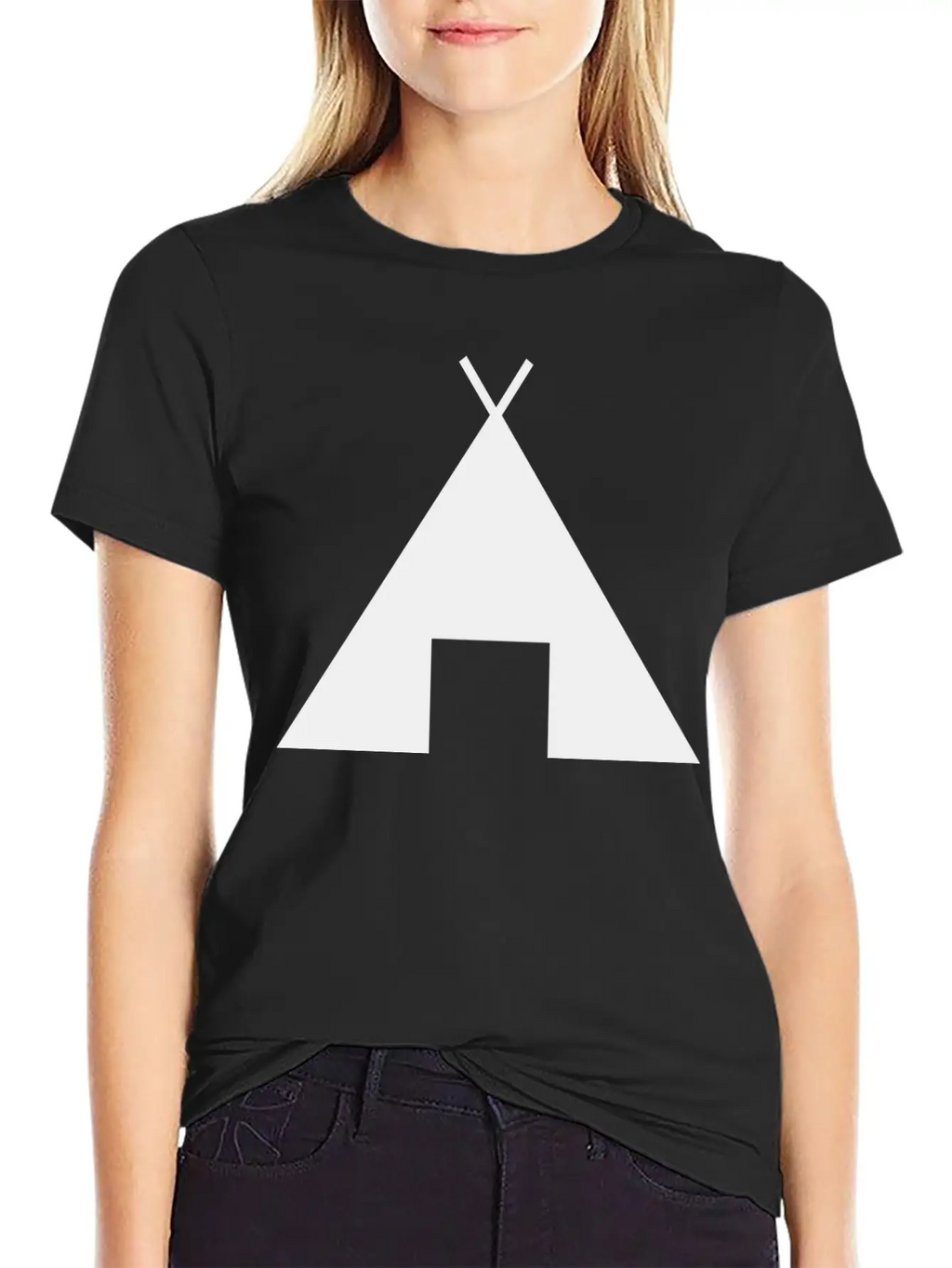 Indian Indianer American Tent Zelt Teepee Tomahawk Unisex Short Sleeve Soft Cotton T-Shirt – Casual Everyday Wear