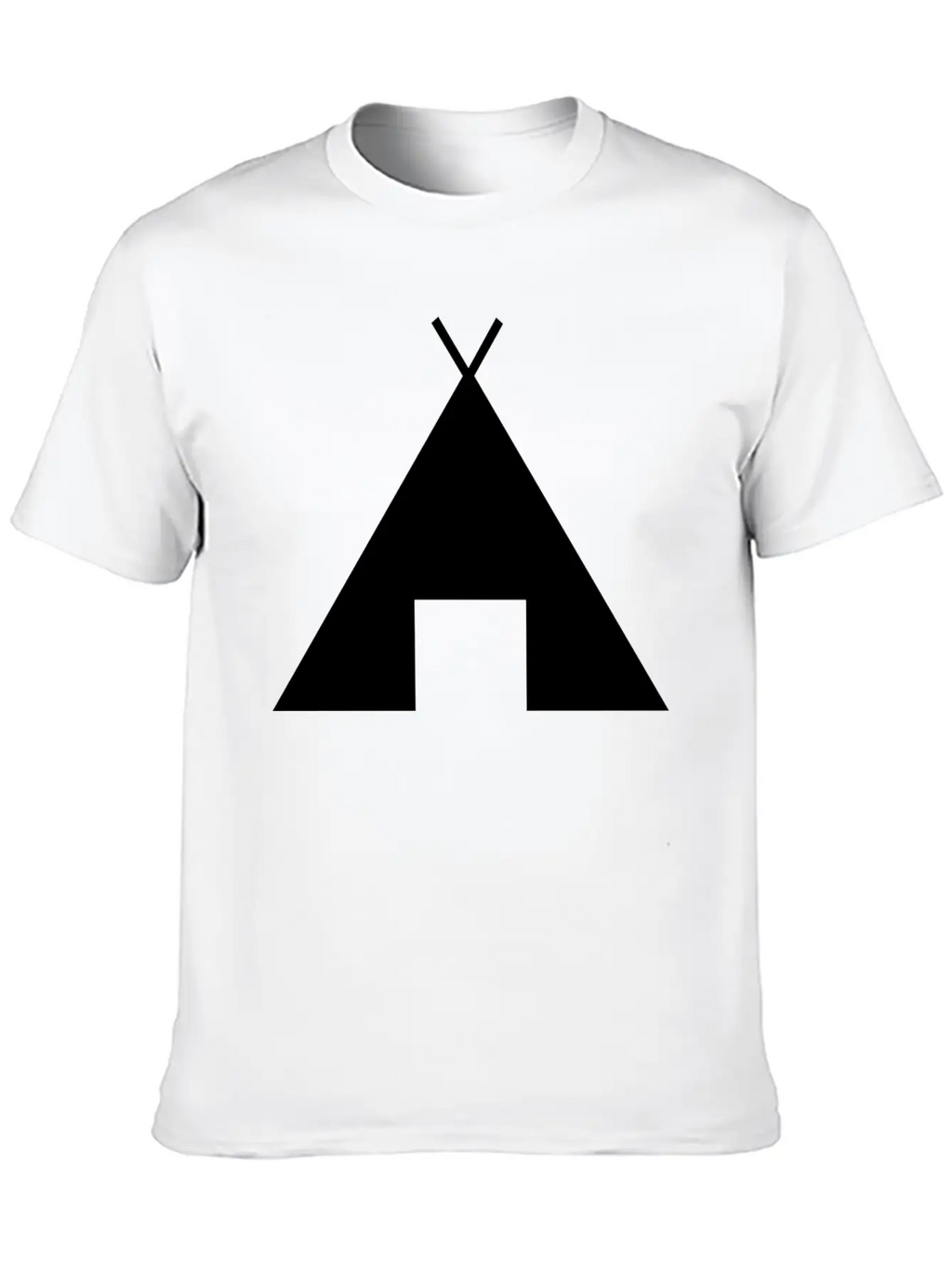 Indian Indianer American Tent Zelt Teepee Tomahawk Unisex Short Sleeve Soft Cotton T-Shirt – Casual Everyday Wear