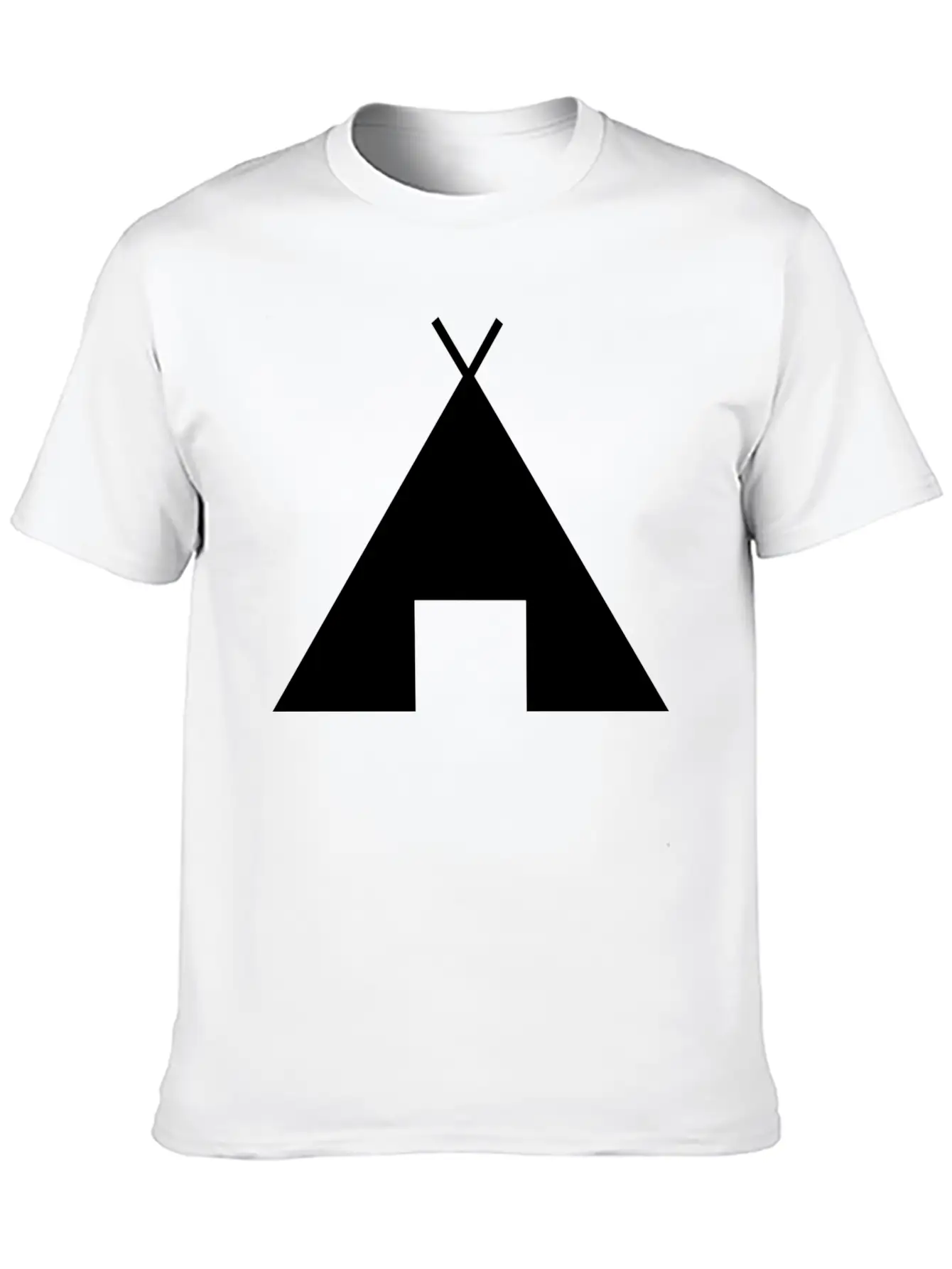 Indian Indianer American Tent Zelt Teepee Tomahawk Unisex Short Sleeve Soft Cotton T-Shirt – Casual Everyday Wear