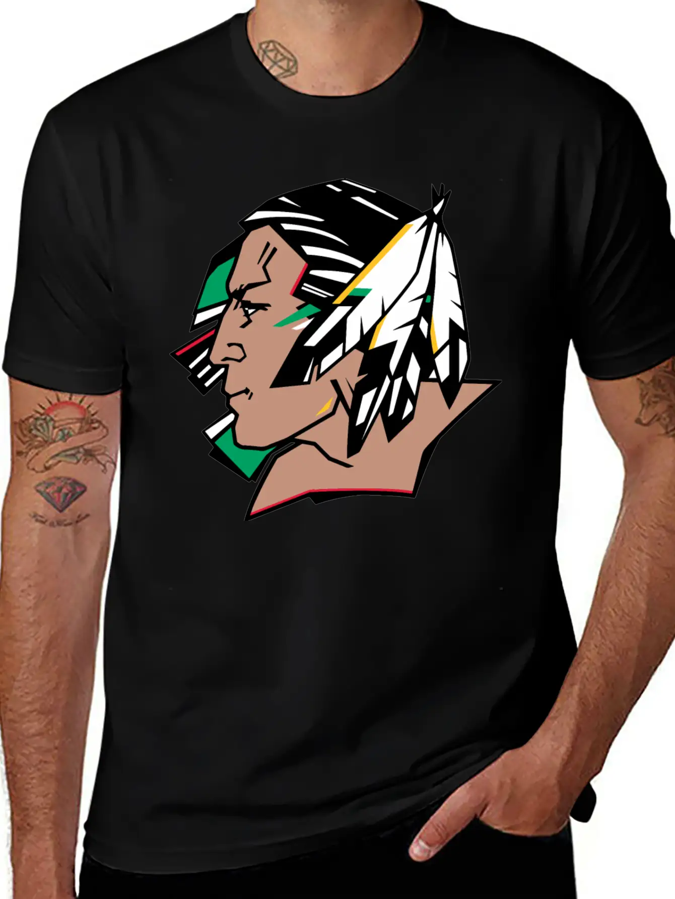 Indians Indian Geronimo Apache Lakota Unisex Casual T-Shirt – Clean Design For Daily Comfort