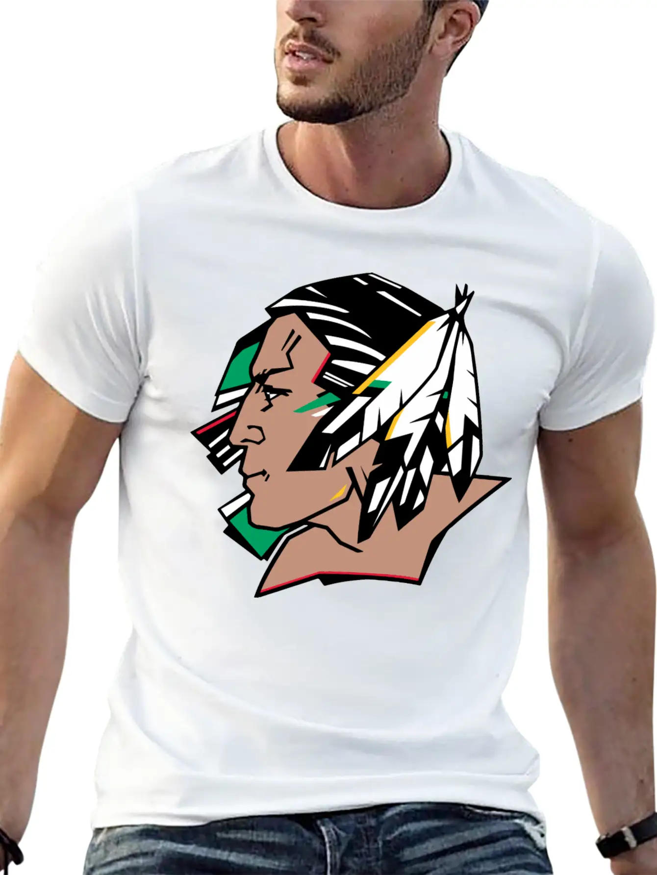 Indians Indian Geronimo Apache Lakota Unisex Casual T-Shirt – Clean Design For Daily Comfort