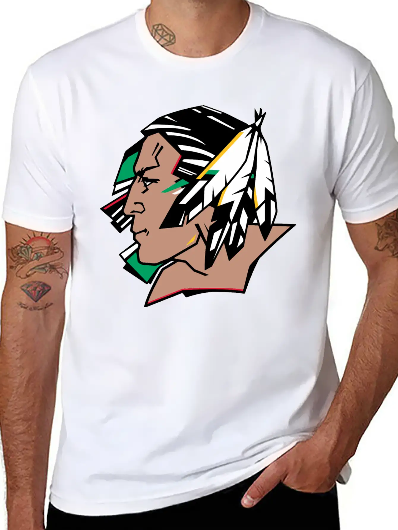 Indians Indian Geronimo Apache Lakota Unisex Casual T-Shirt – Clean Design For Daily Comfort