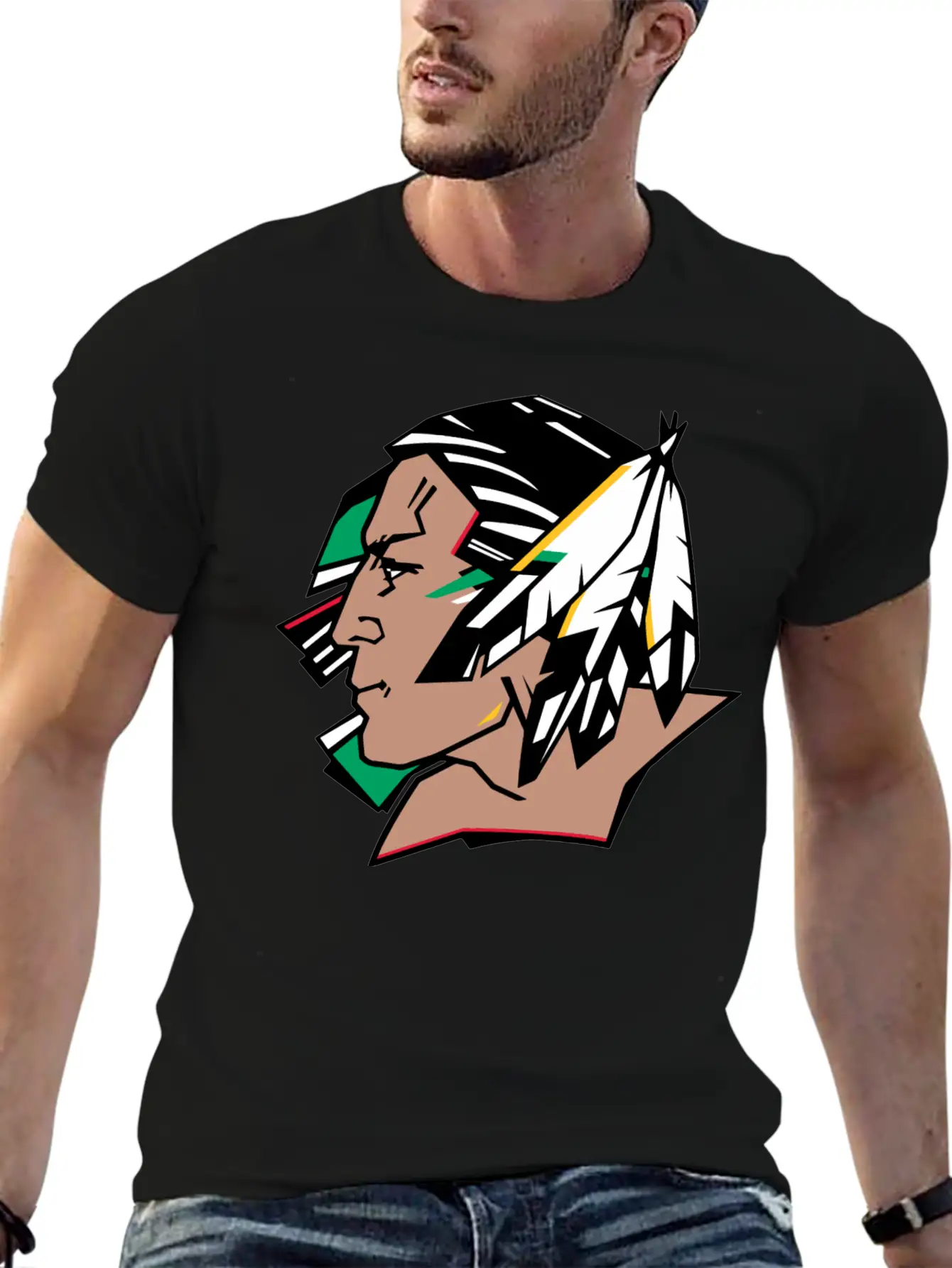 Indians Indian Geronimo Apache Lakota Unisex Casual T-Shirt – Clean Design For Daily Comfort