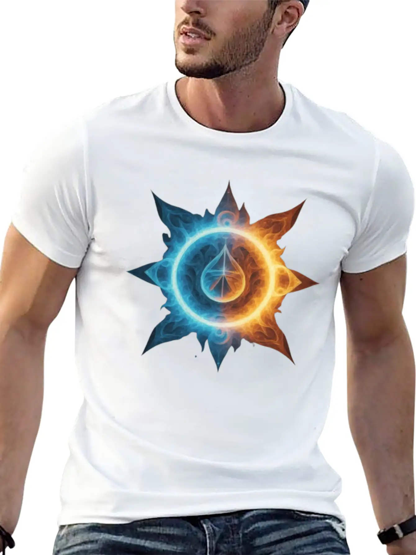 Infinite Spark Unisex Casual T-Shirt – Clean Design For Daily Comfort