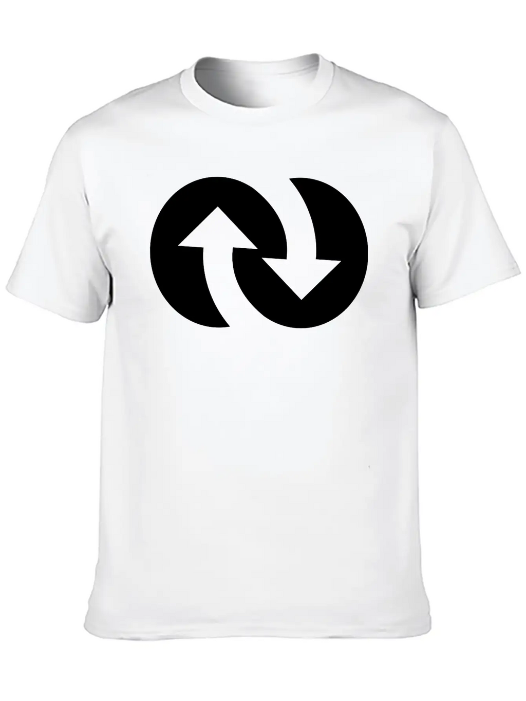Infinity With Arrows Unisex Short Sleeve Soft Cotton T-Shirt – Casual Everyday Wear
