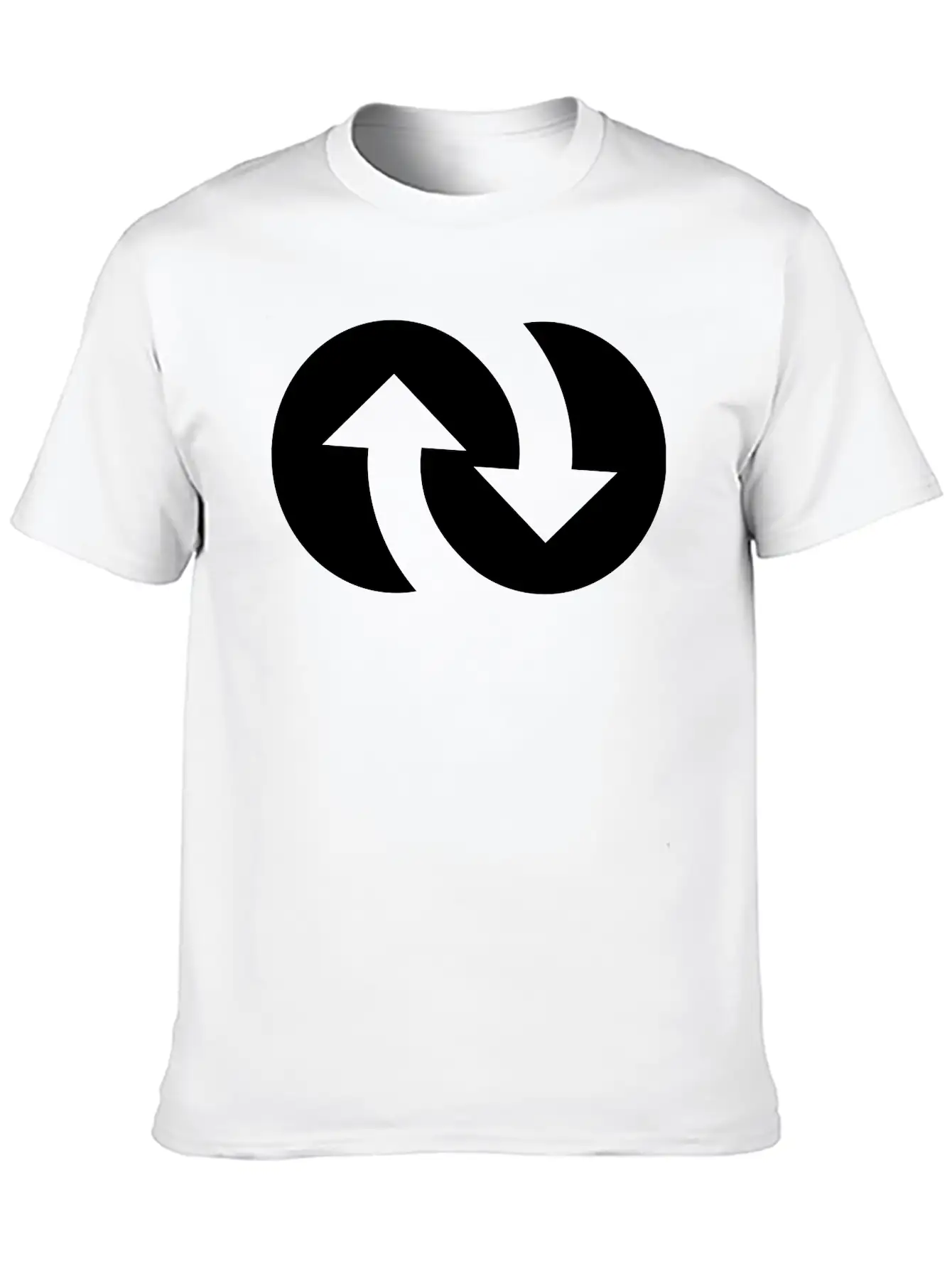 Infinity With Arrows Unisex Short Sleeve Soft Cotton T-Shirt – Casual Everyday Wear
