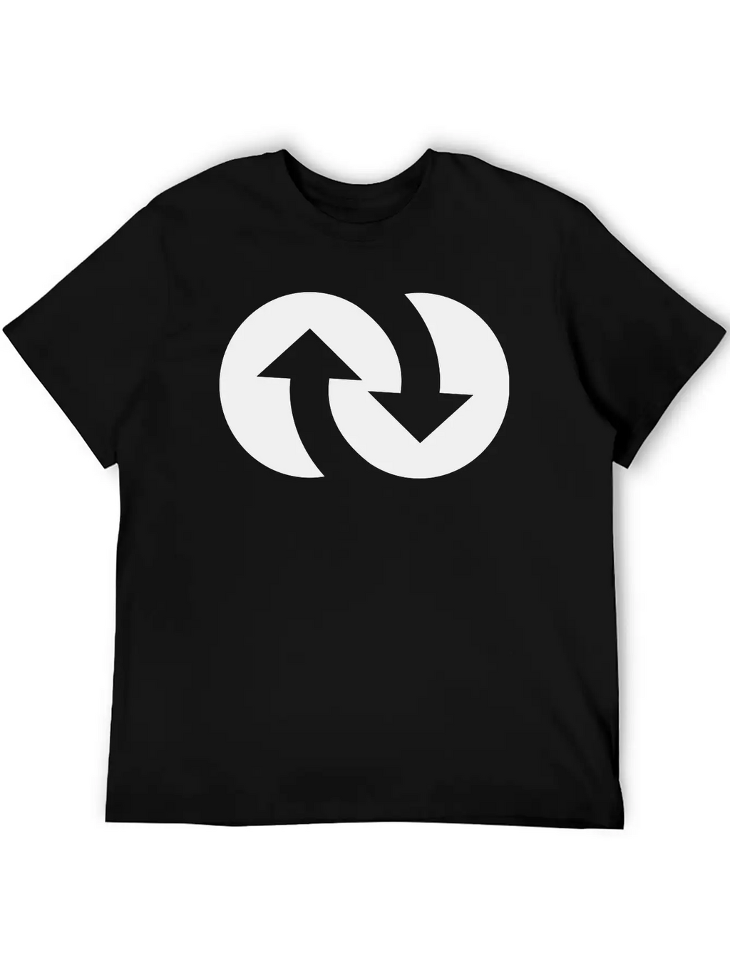 Infinity With Arrows Unisex Short Sleeve Soft Cotton T-Shirt – Casual Everyday Wear