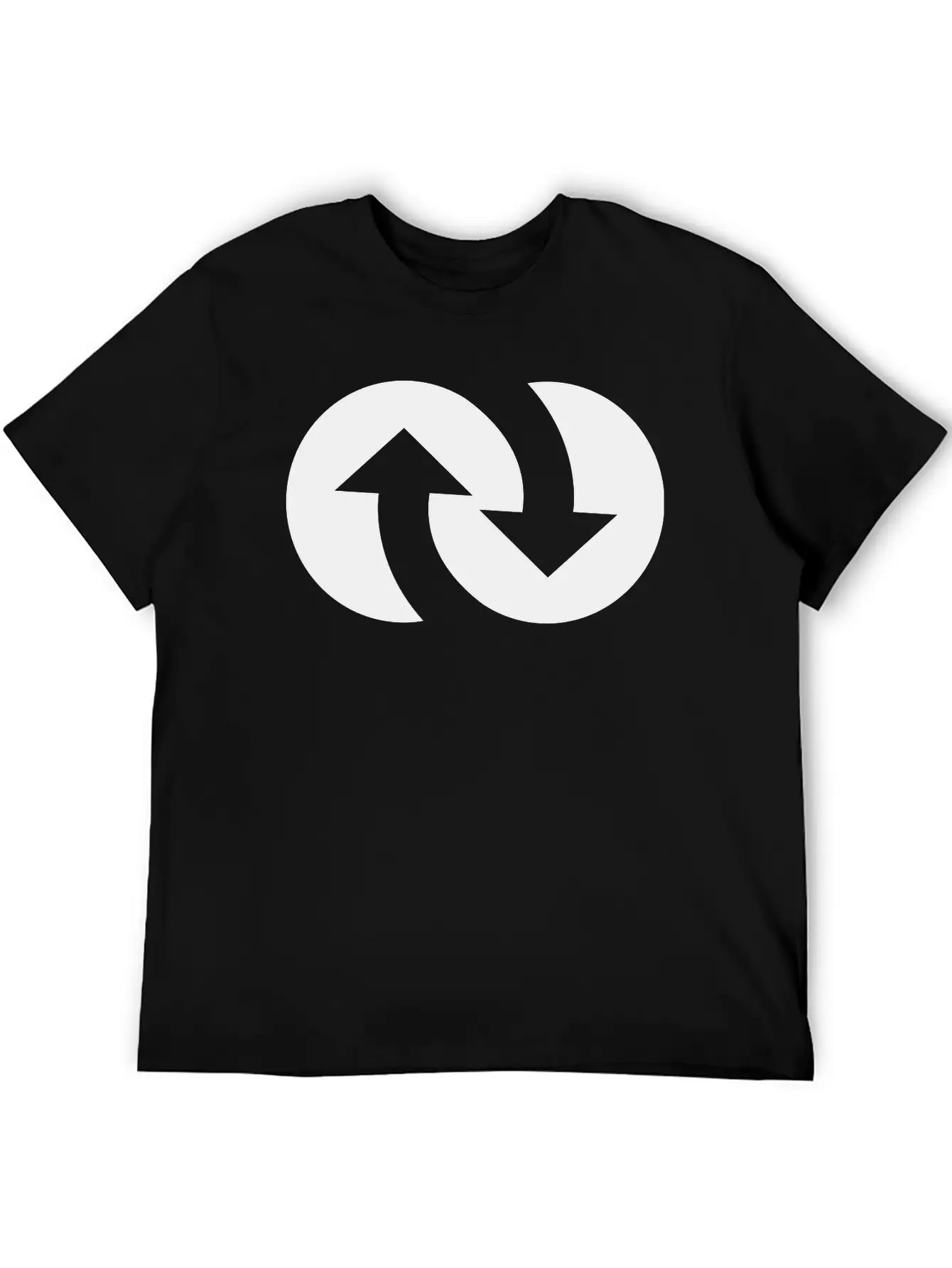 Infinity With Arrows Unisex Short Sleeve Soft Cotton T-Shirt – Casual Everyday Wear