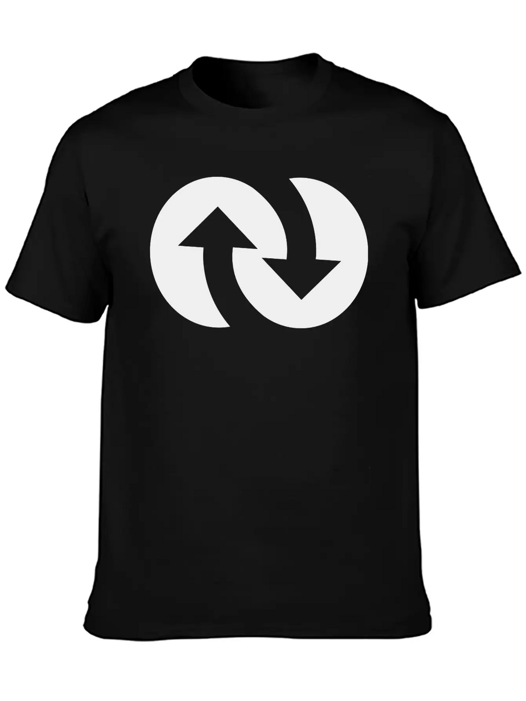 Infinity With Arrows Unisex Short Sleeve Soft Cotton T-Shirt – Casual Everyday Wear