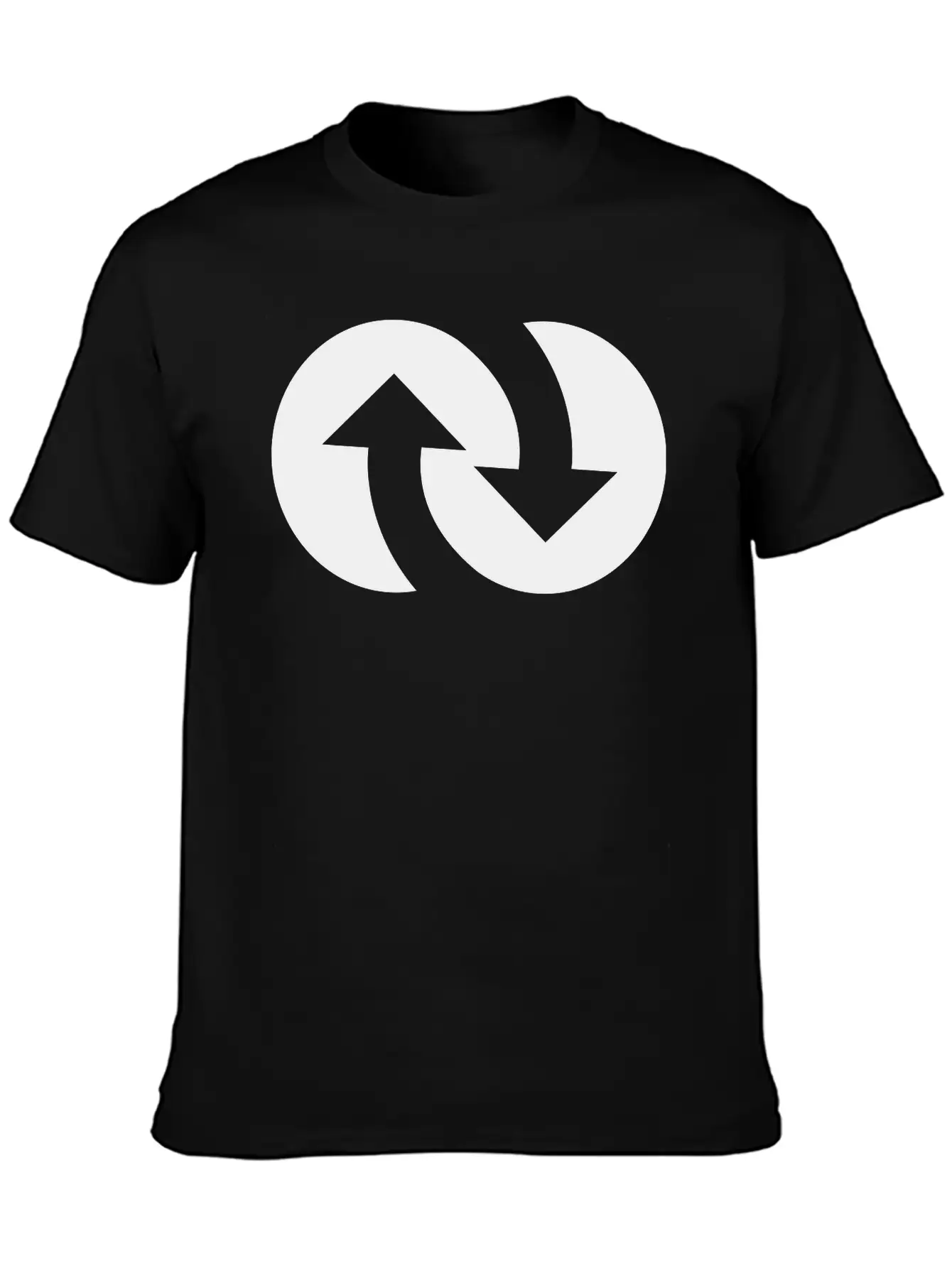 Infinity With Arrows Unisex Short Sleeve Soft Cotton T-Shirt – Casual Everyday Wear