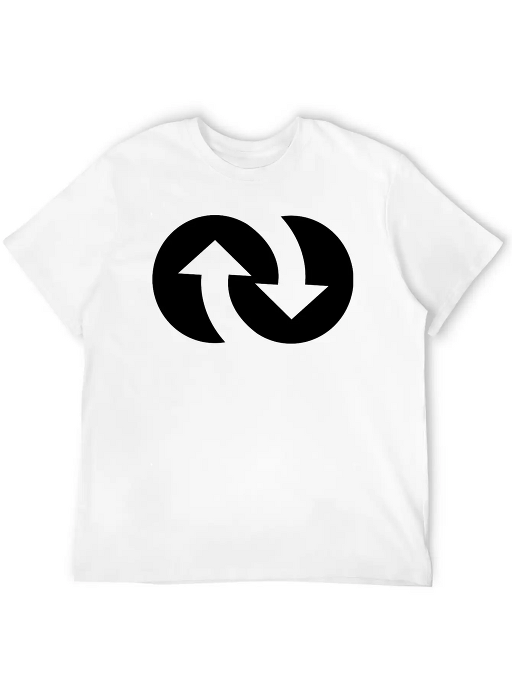 Infinity With Arrows Unisex Short Sleeve Soft Cotton T-Shirt – Casual Everyday Wear