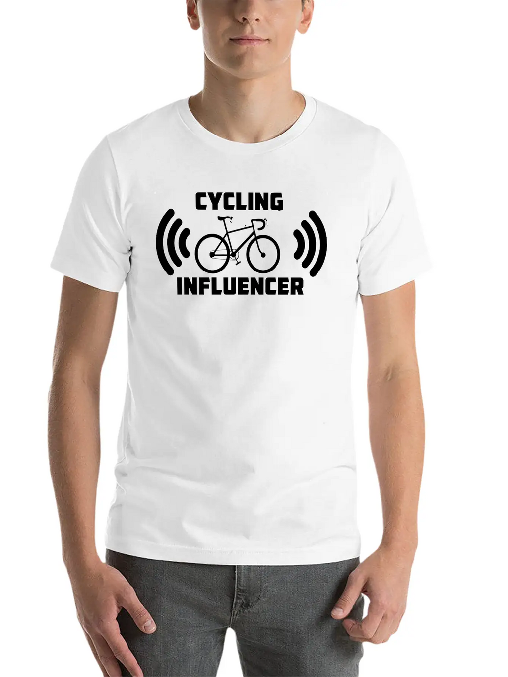 Influencer Of Cycling Unisex Casual T-Shirt – Clean Design For Daily Comfort