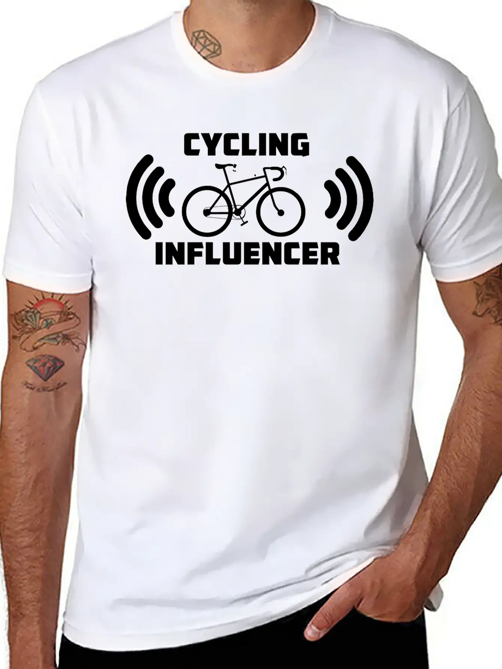 Influencer Of Cycling Unisex Casual T-Shirt – Clean Design For Daily Comfort