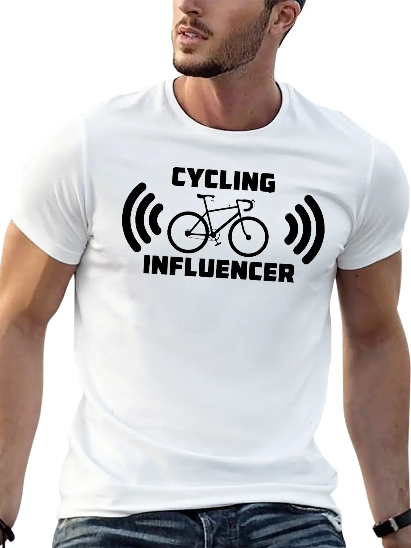 Influencer Of Cycling Unisex Casual T-Shirt – Clean Design For Daily Comfort