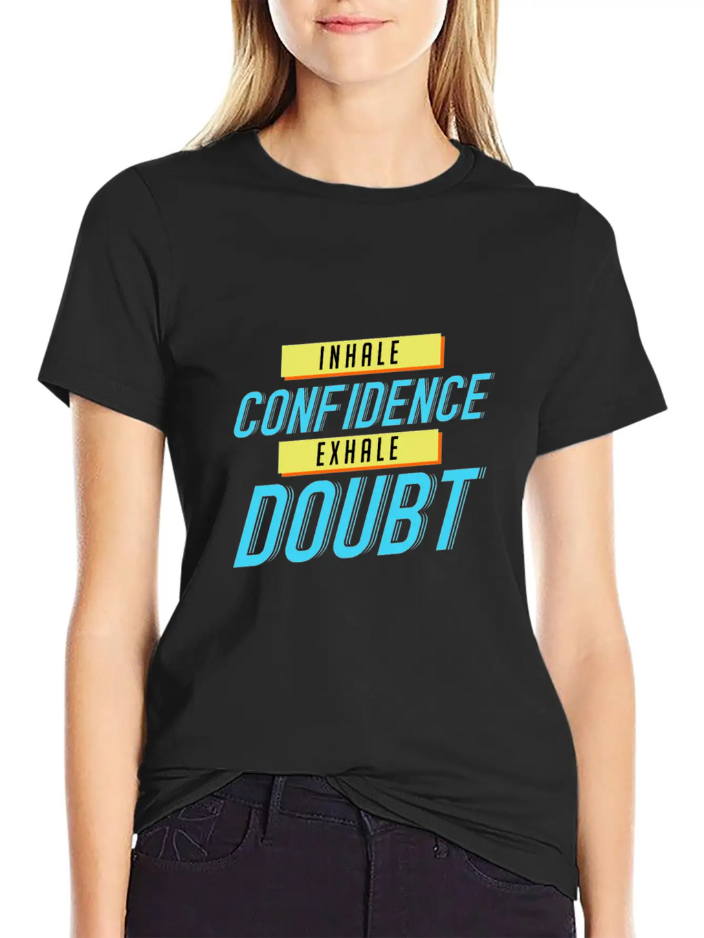Inhale Confidence Exhale Doubt Unisex Casual T-Shirt – Clean Design For Daily Comfort