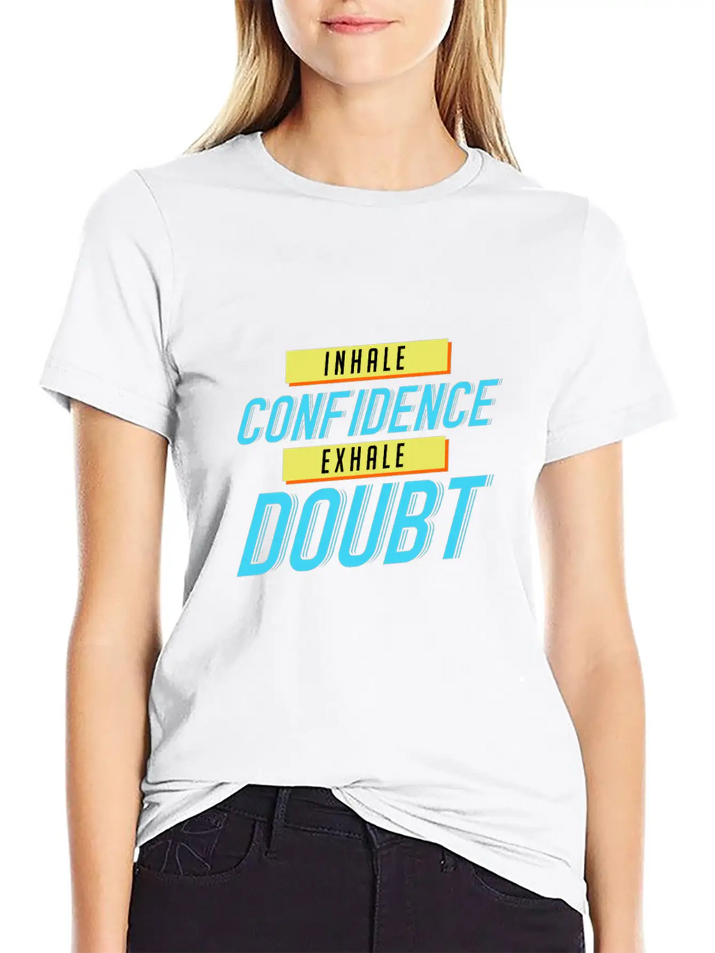 Inhale Confidence Exhale Doubt Unisex Casual T-Shirt – Clean Design For Daily Comfort
