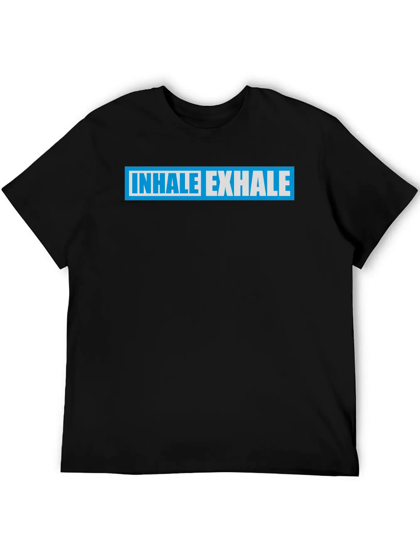 Inhale Exhale Yoga Quote Stylish Everyday T-Shirt – Unisex Basic Cotton Tee