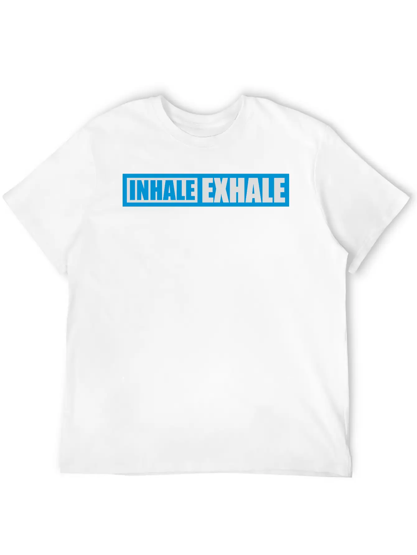 Inhale Exhale Yoga Quote Stylish Everyday T-Shirt – Unisex Basic Cotton Tee