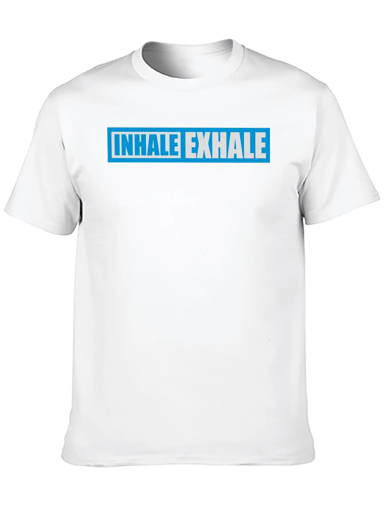 Inhale Exhale Yoga Quote Stylish Everyday T-Shirt – Unisex Basic Cotton Tee