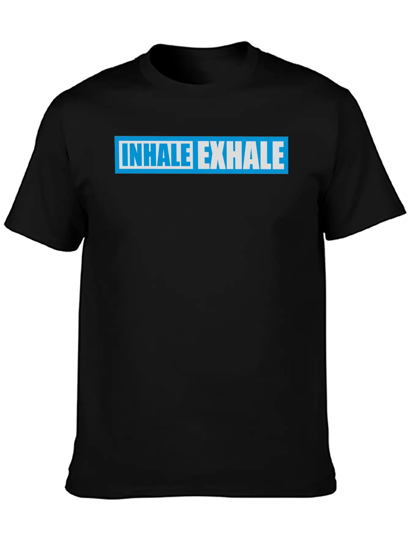 Inhale Exhale Yoga Quote Stylish Everyday T-Shirt – Unisex Basic Cotton Tee