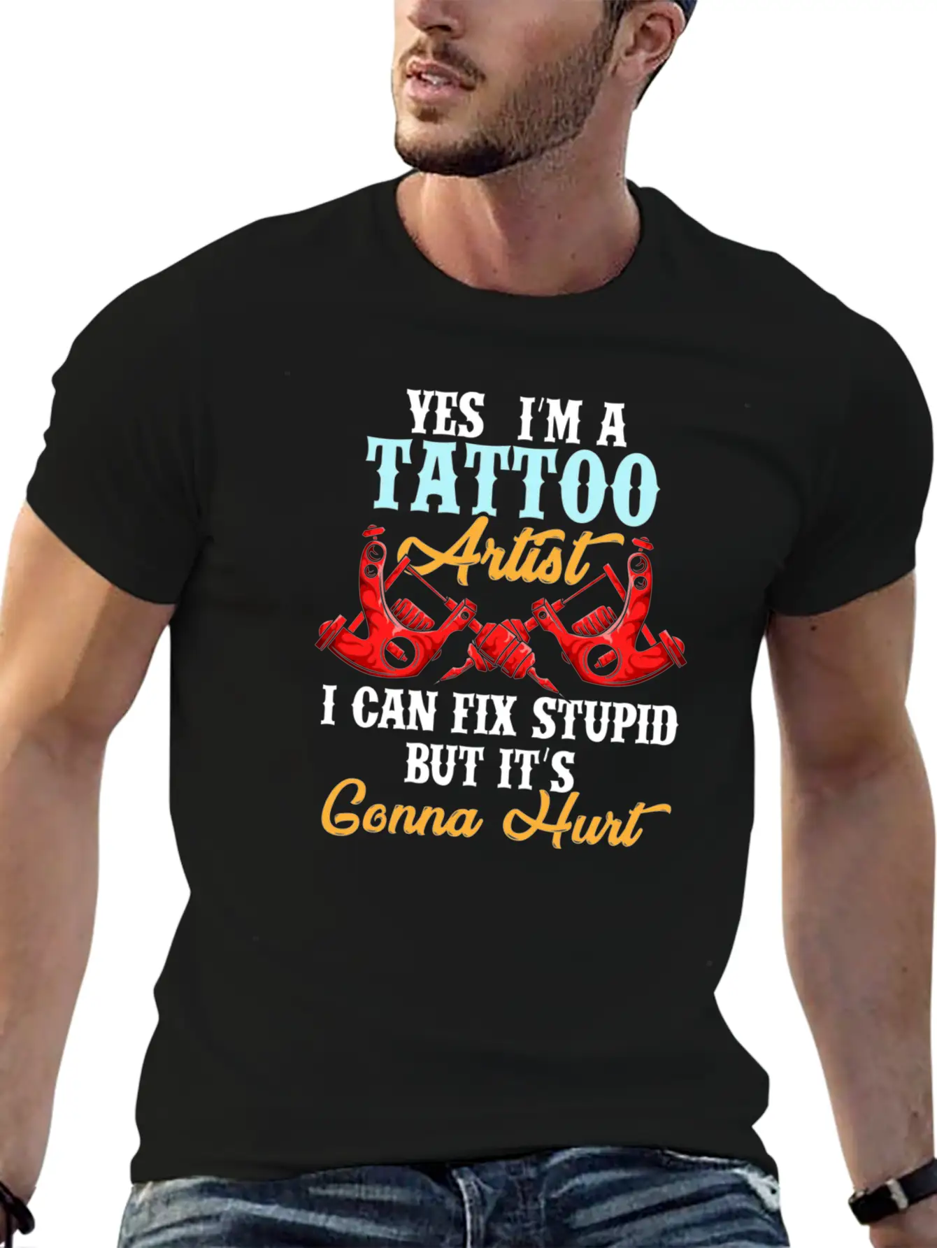 Ink And Tattoo Artist Unisex Short Sleeve Soft Cotton T-Shirt – Casual Everyday Wear