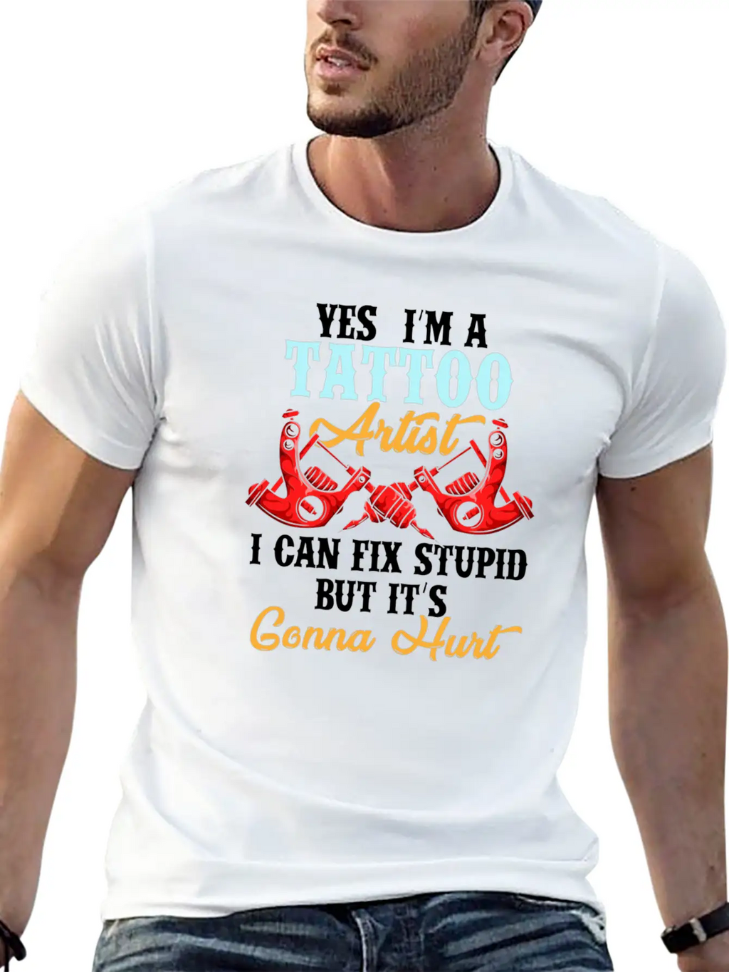 Ink And Tattoo Artist Unisex Short Sleeve Soft Cotton T-Shirt – Casual Everyday Wear