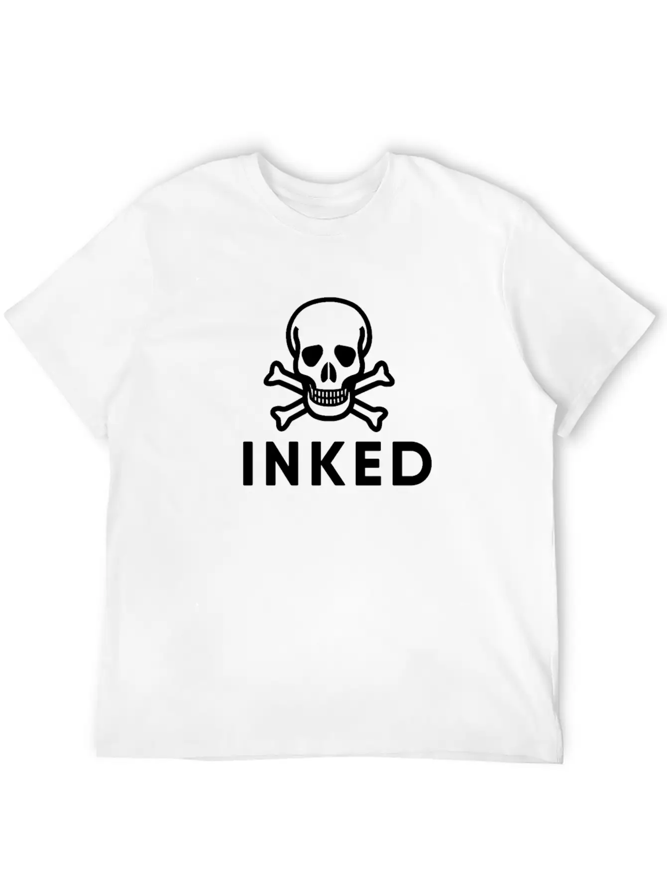 Inked Skull Unisex Casual T-Shirt – Clean Design For Daily Comfort
