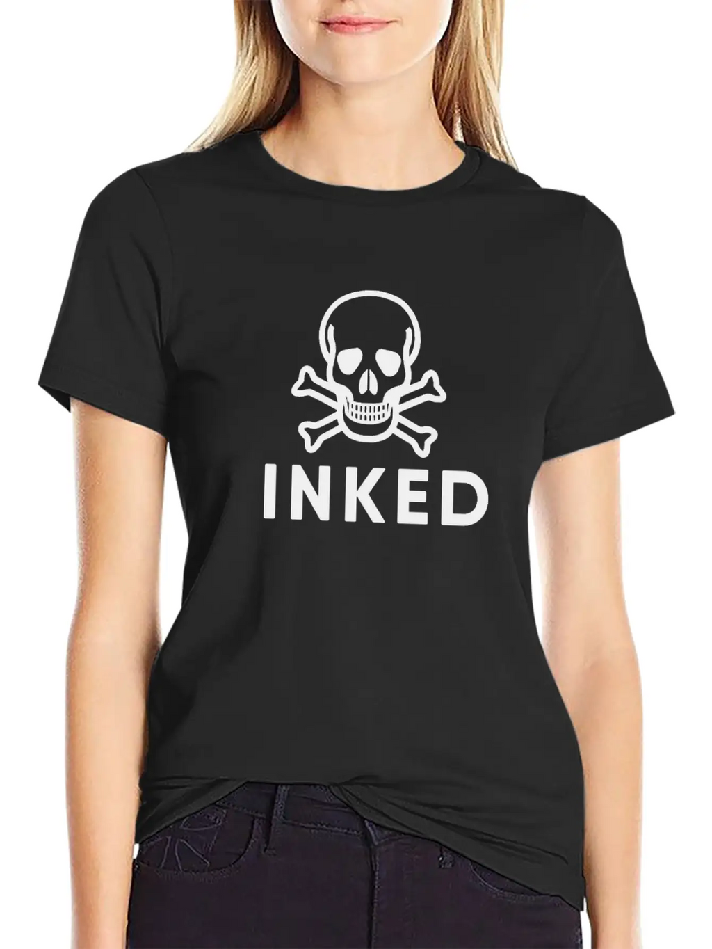 Inked Skull Unisex Casual T-Shirt – Clean Design For Daily Comfort
