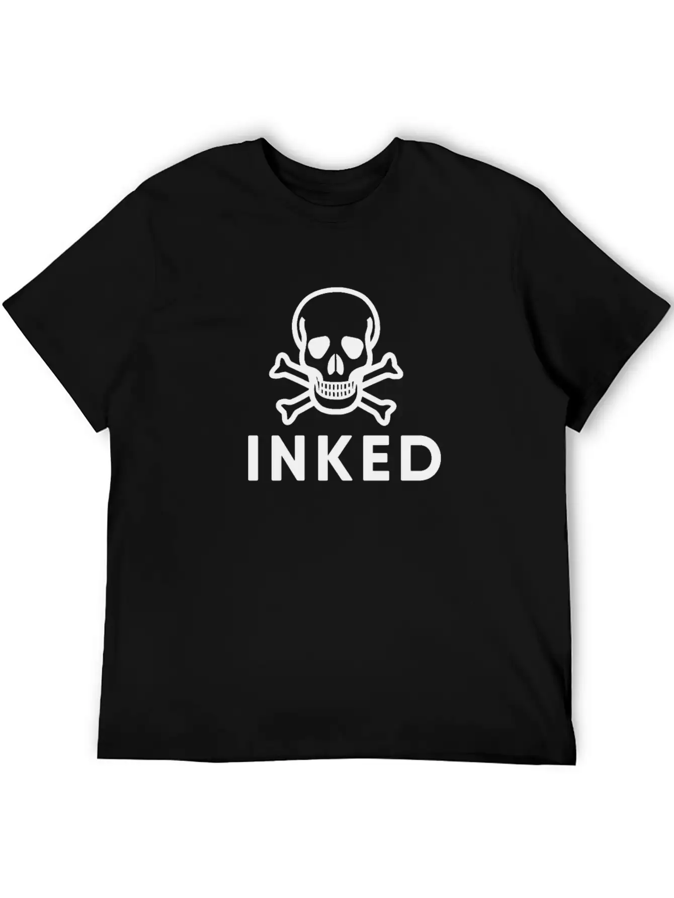 Inked Skull Unisex Casual T-Shirt – Clean Design For Daily Comfort