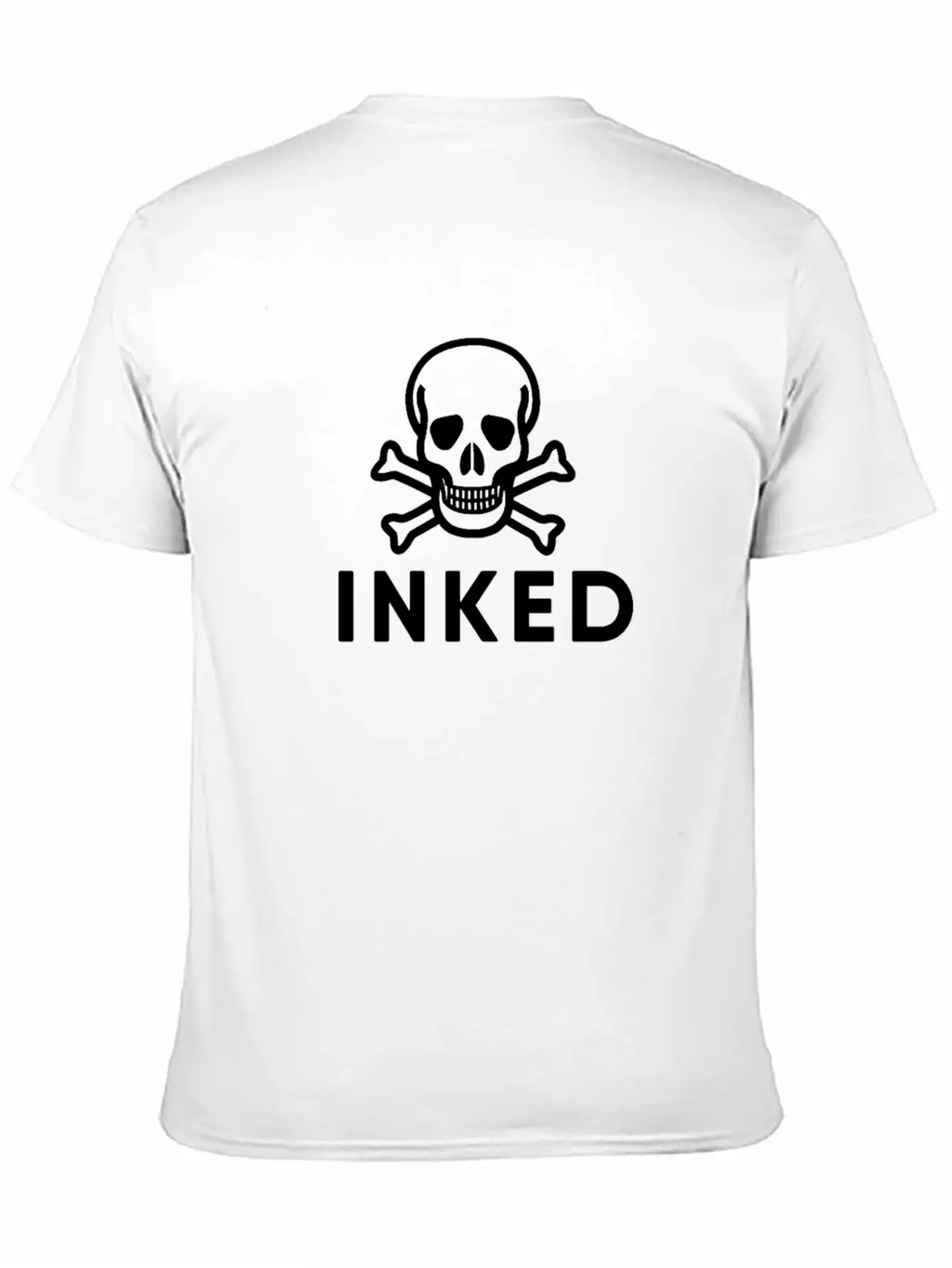 Inked Skull Unisex Casual T-Shirt – Clean Design For Daily Comfort