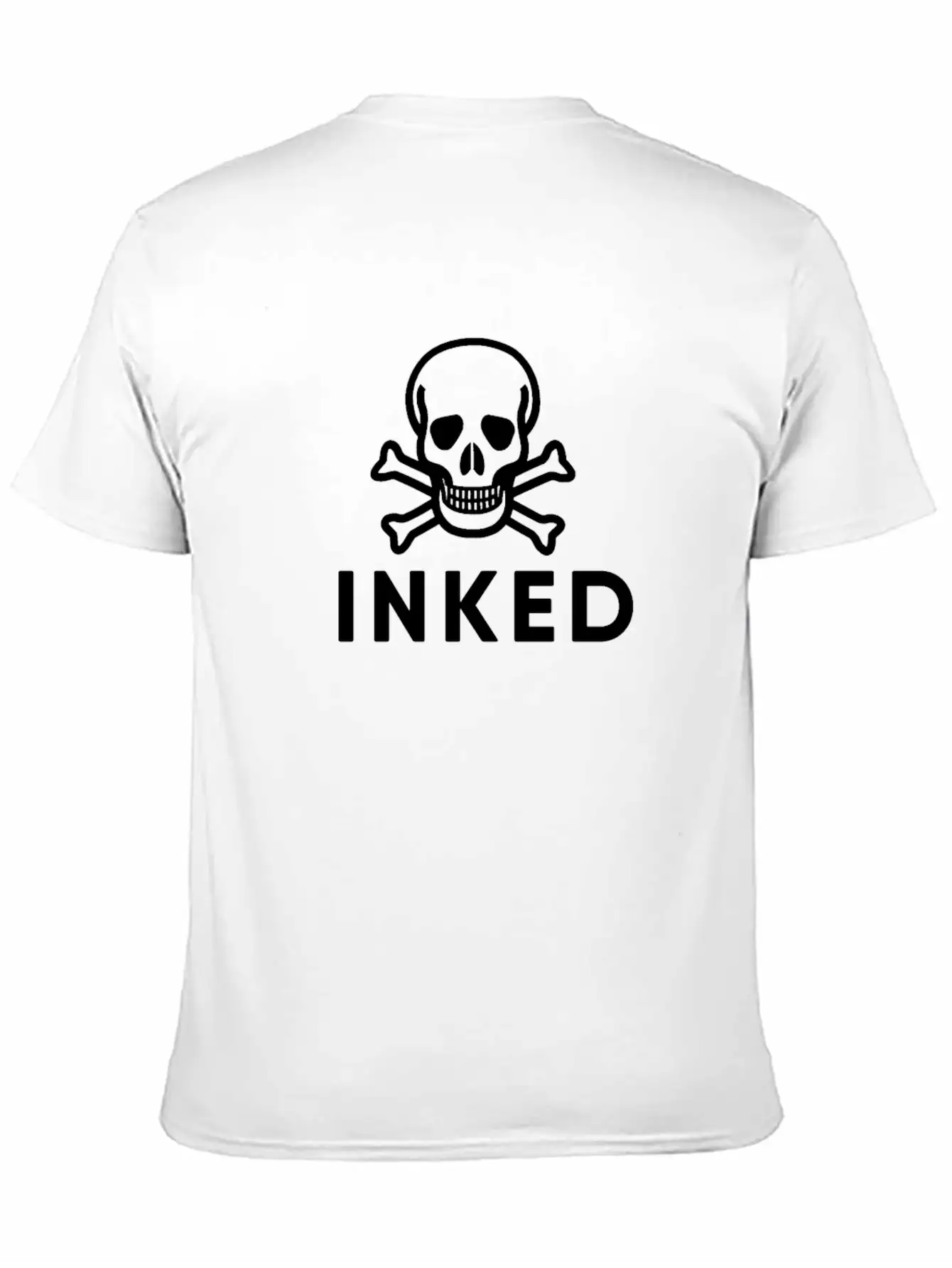 Inked Skull Unisex Casual T-Shirt – Clean Design For Daily Comfort