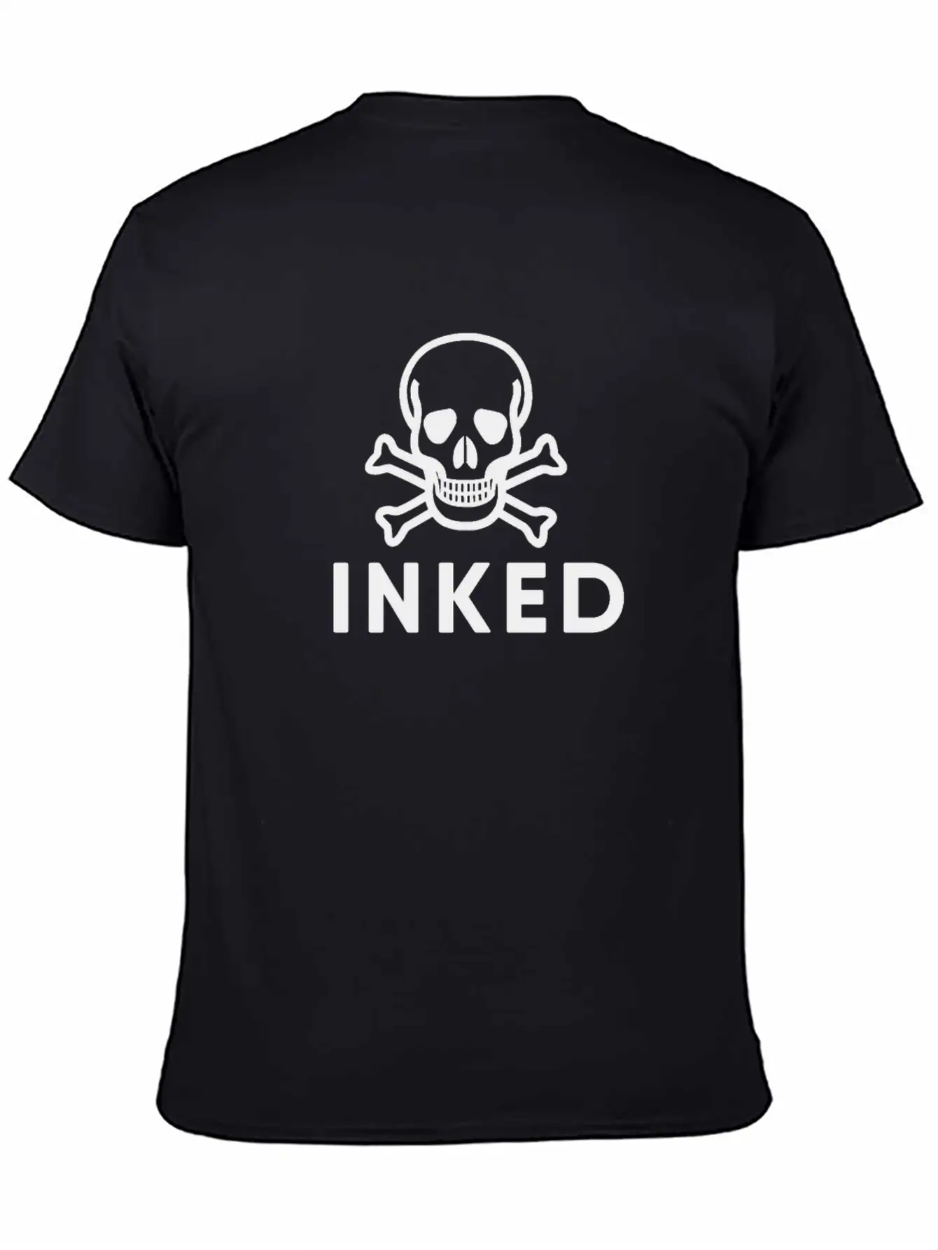 Inked Skull Unisex Casual T-Shirt – Clean Design For Daily Comfort