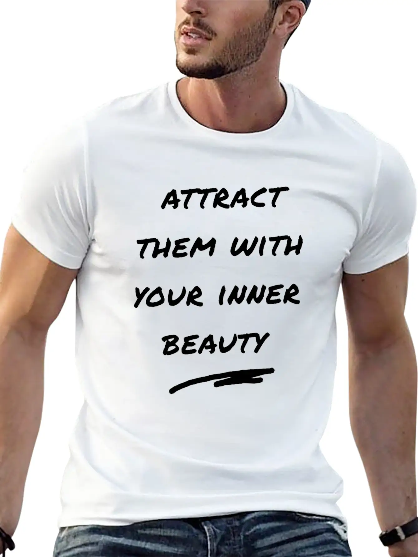 Inner Beauty Casual Graphic T-Shirt – Simple And Comfortable Daily Wear