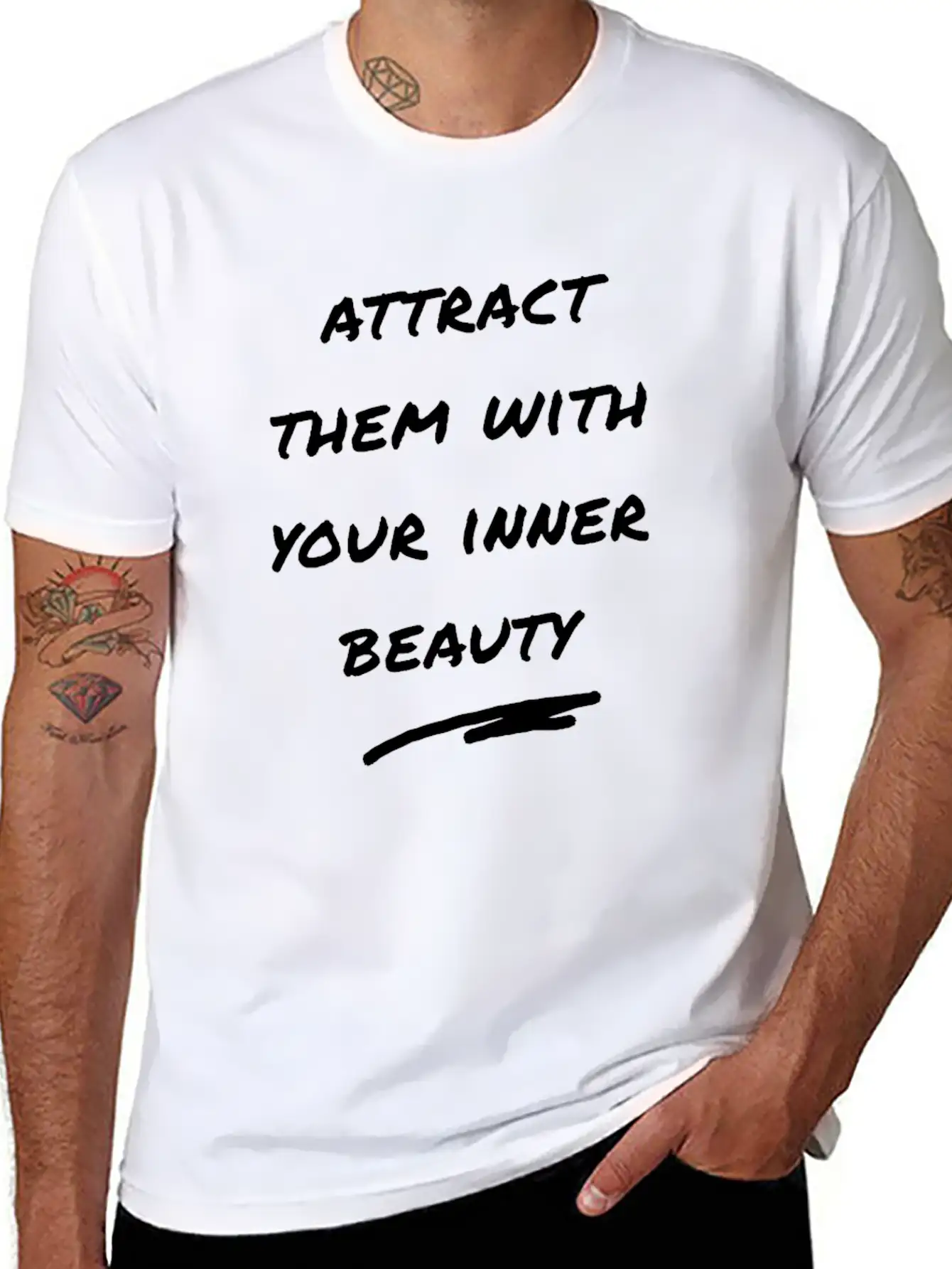 Inner Beauty Casual Graphic T-Shirt – Simple And Comfortable Daily Wear