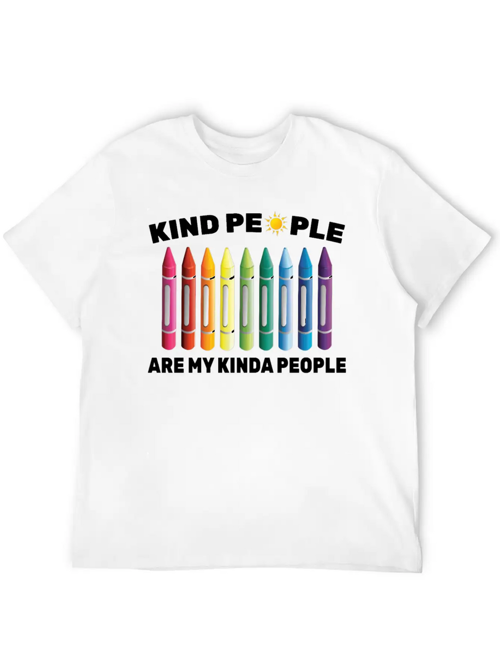Inpirational - Kind People Are My Kinda People - Unisex Short Sleeve Soft Cotton T-Shirt – Casual Everyday Wear