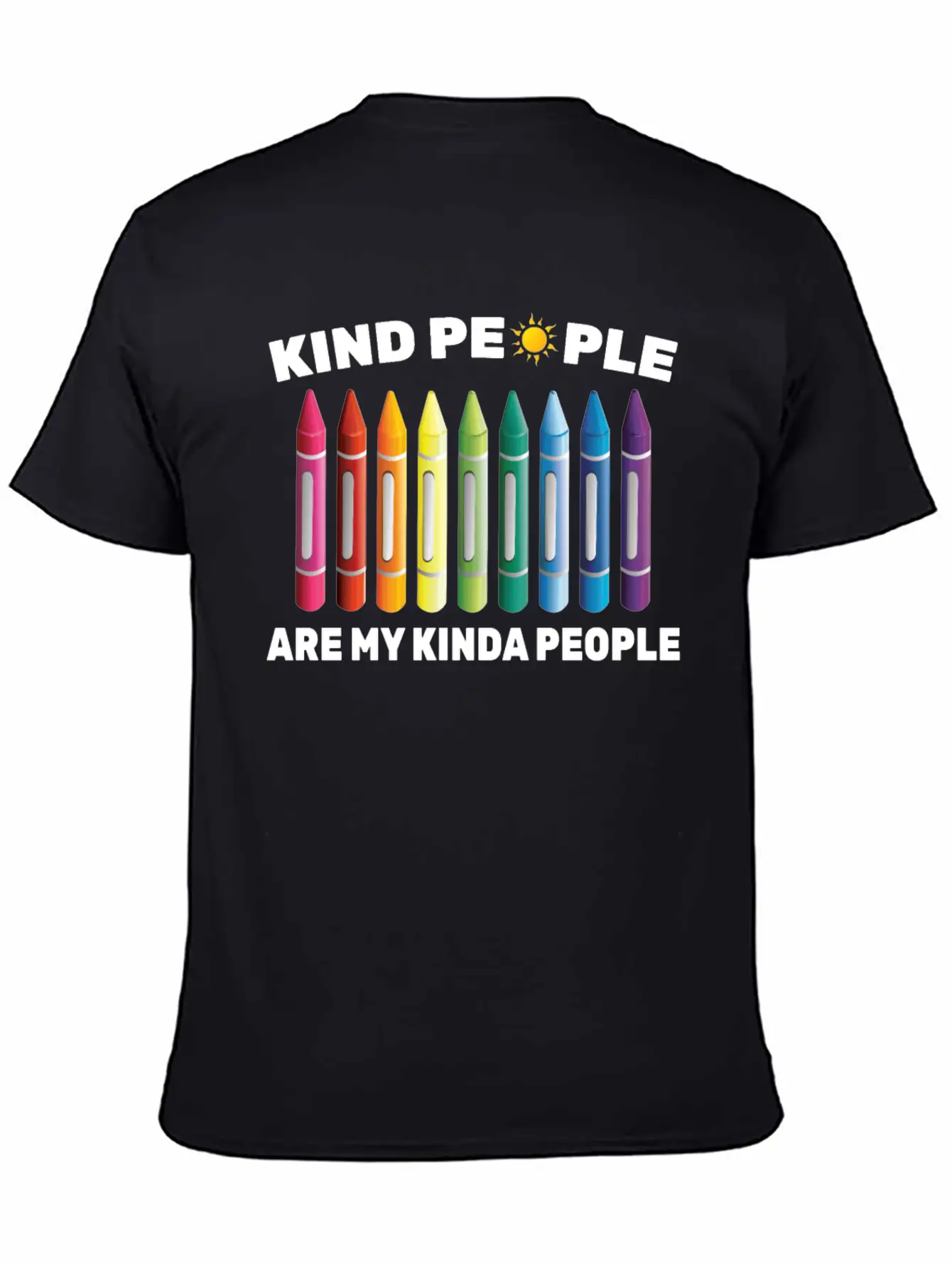 Inpirational - Kind People Are My Kinda People - Unisex Short Sleeve Soft Cotton T-Shirt – Casual Everyday Wear